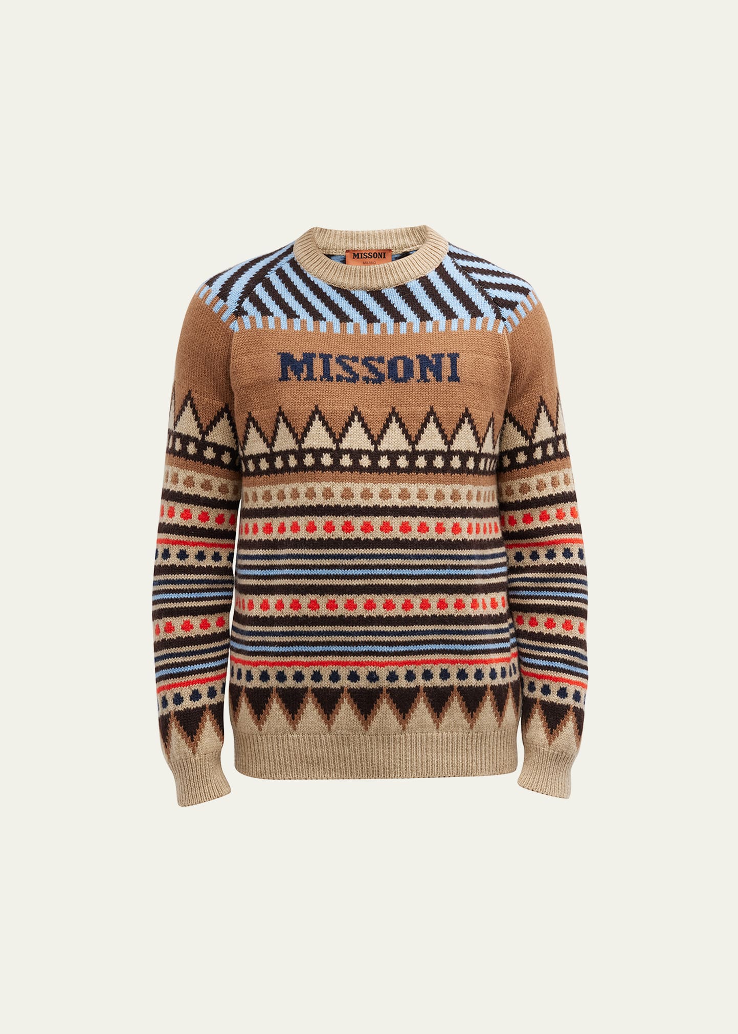 Men's Geometric Ski Knit Sweater