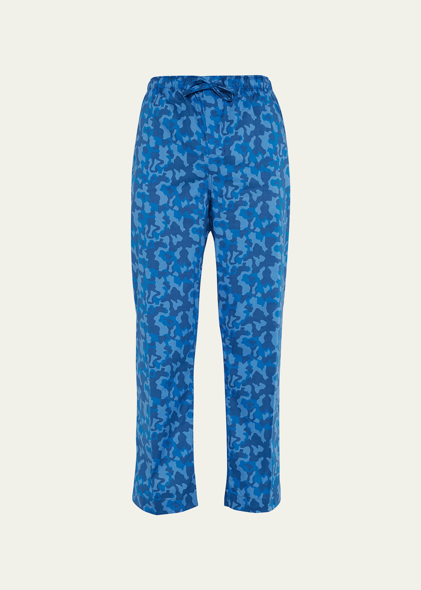 Shop Derek Rose Men's Ledbury 55 Cotton Trousers In Blue