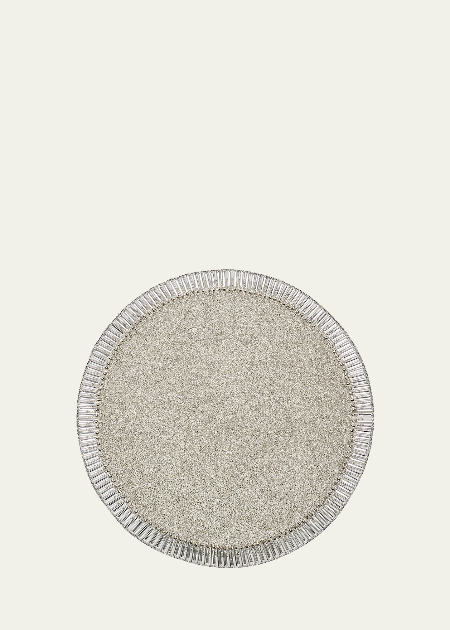 Kim Seybert Bevel Placemat In Silver/crystal
