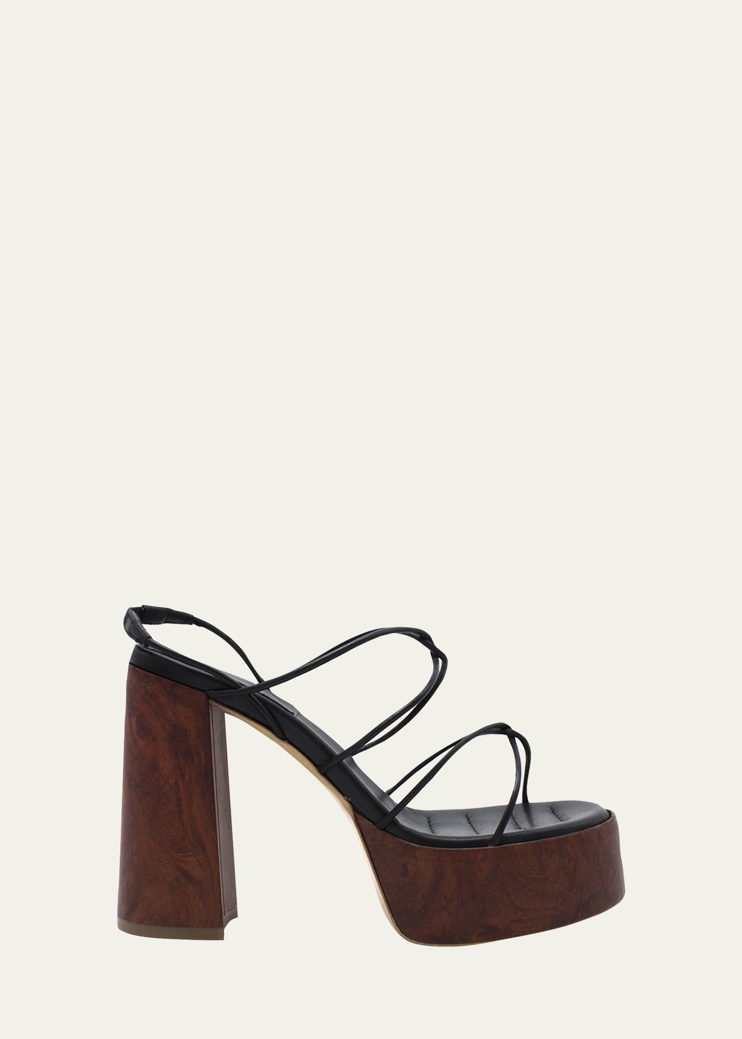 GIA/RHW Rosie Leather Strappy Platform Sandals