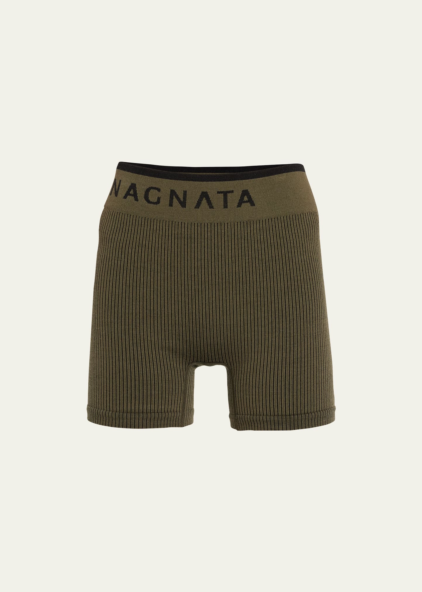 NAGNATA TWO-TONE RIB MINI SHORTS