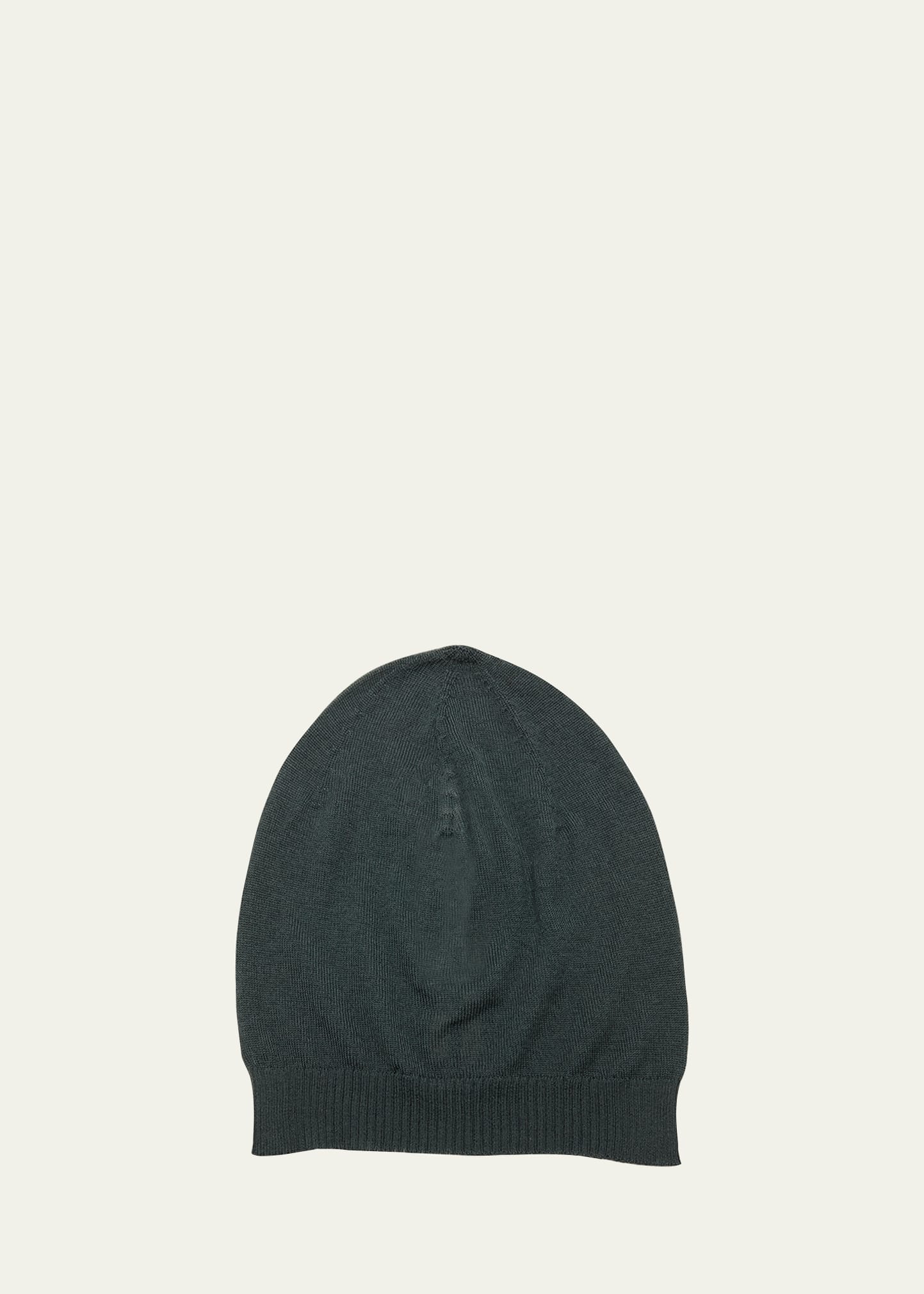 Rick Owens Men's Cashmere Beanie Hat In Turquoise/aqua