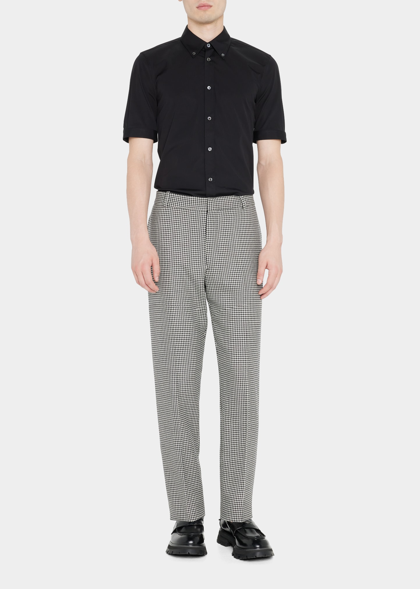 Men's Houndstooth Wool Pants