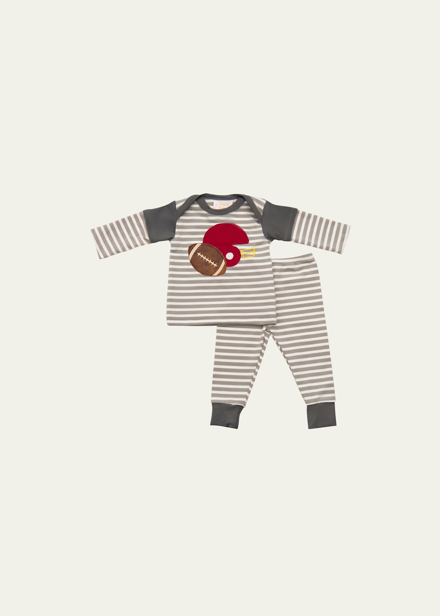 Haute Baby Kids' Boy's Game On Striped Top And Leggings In Multi