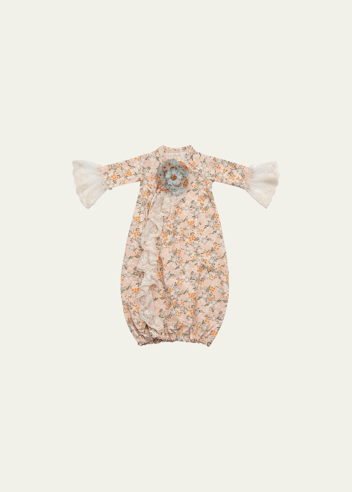 Haute Baby Kids' Girl's Ava's Garden Nightgown In Neutral