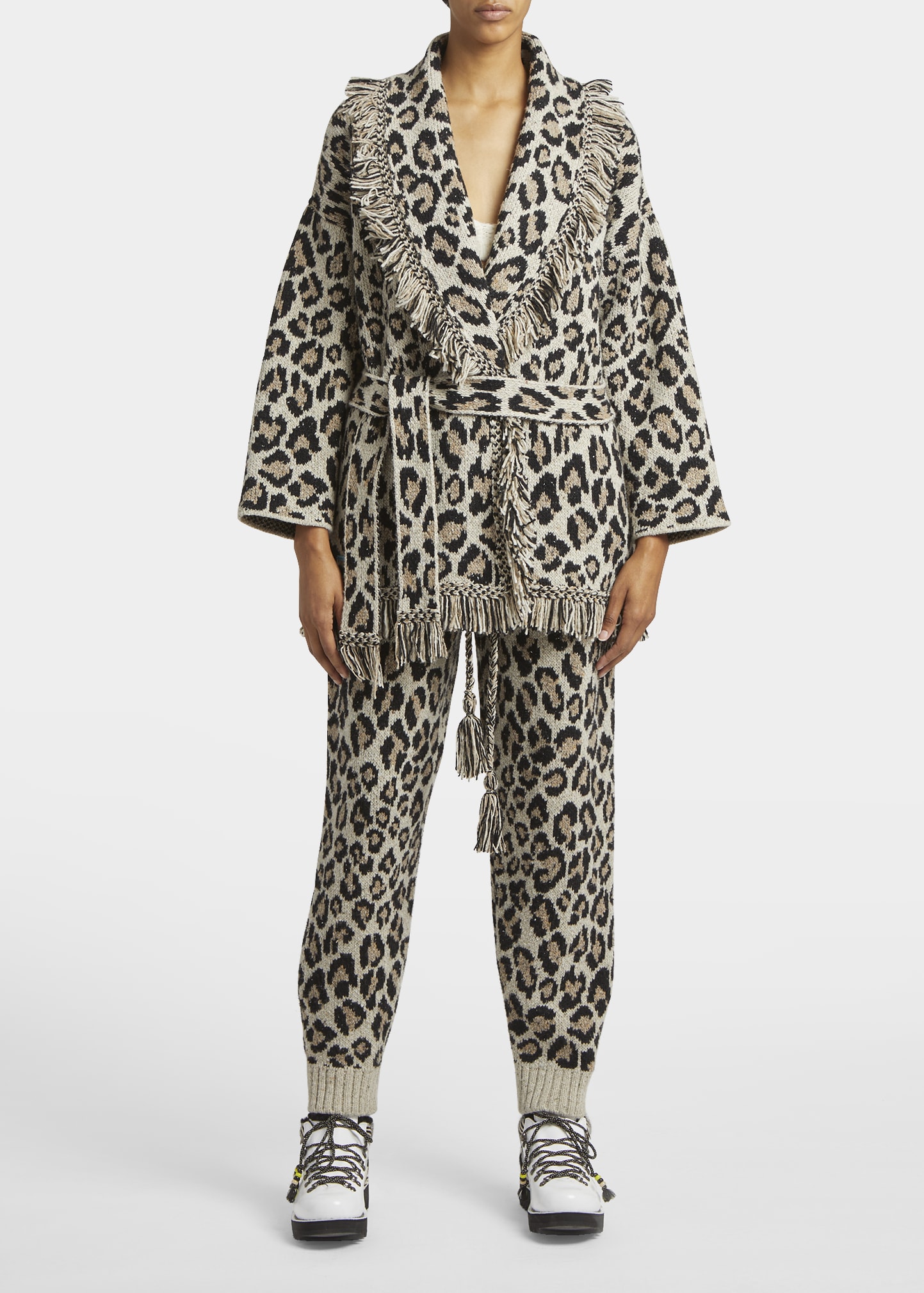 Wild Spirit Leopard Belted Cardigan