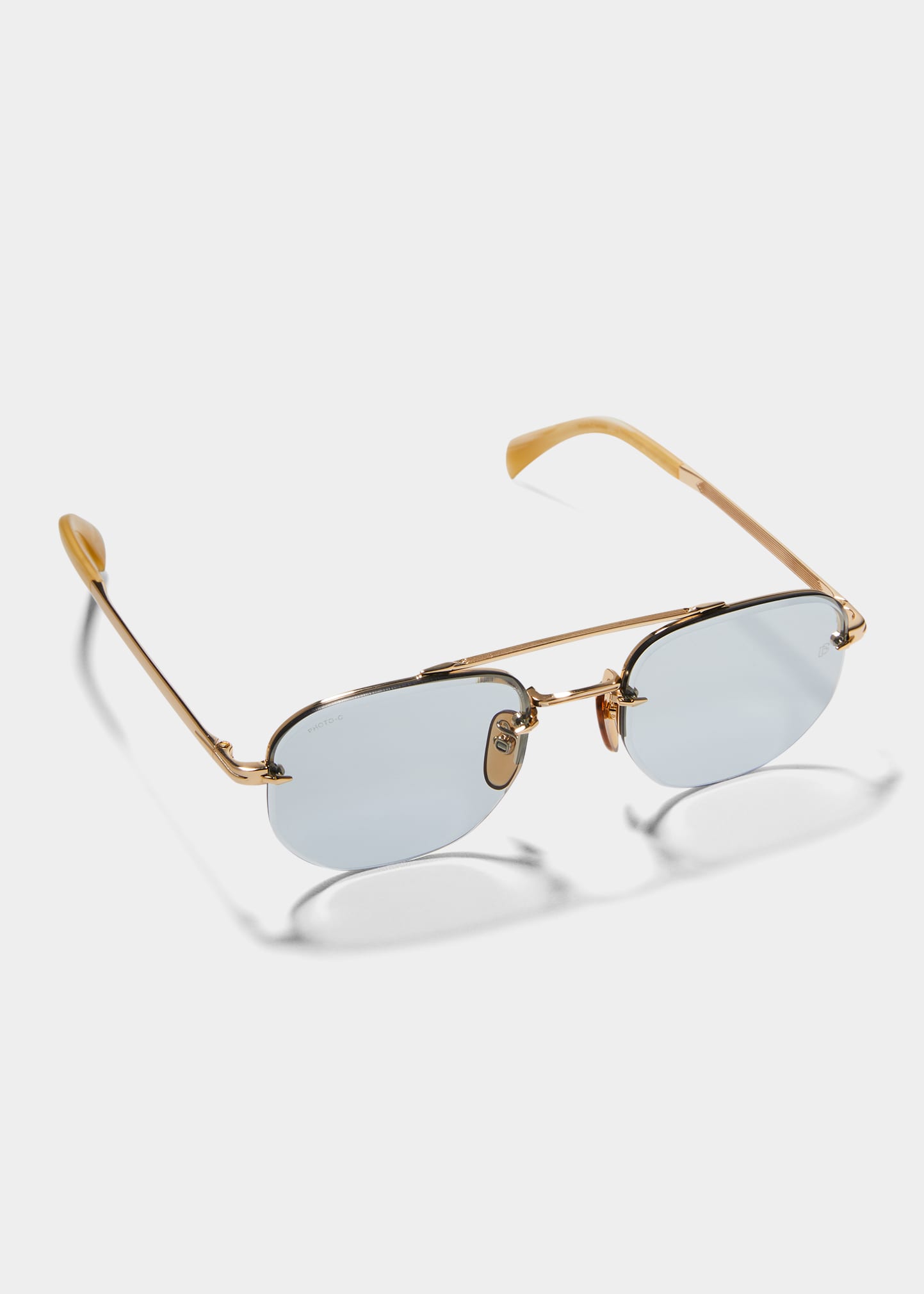 David Beckham Men's Photochromic Lens Square Sunglasses