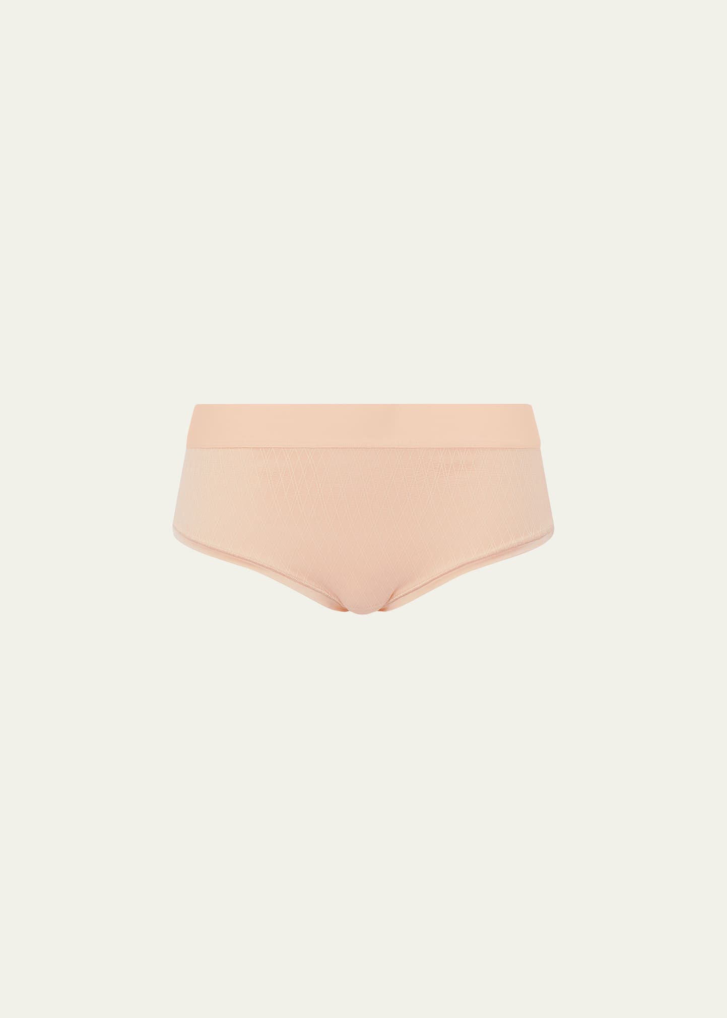 Shop Chantelle Smooth Lines High-rise Hipster Briefs In Nude Blush