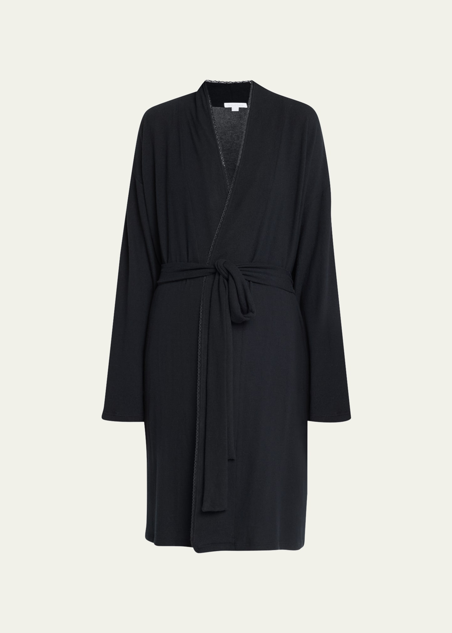 ANDINE PASCAL LACE-TRIM ROBE