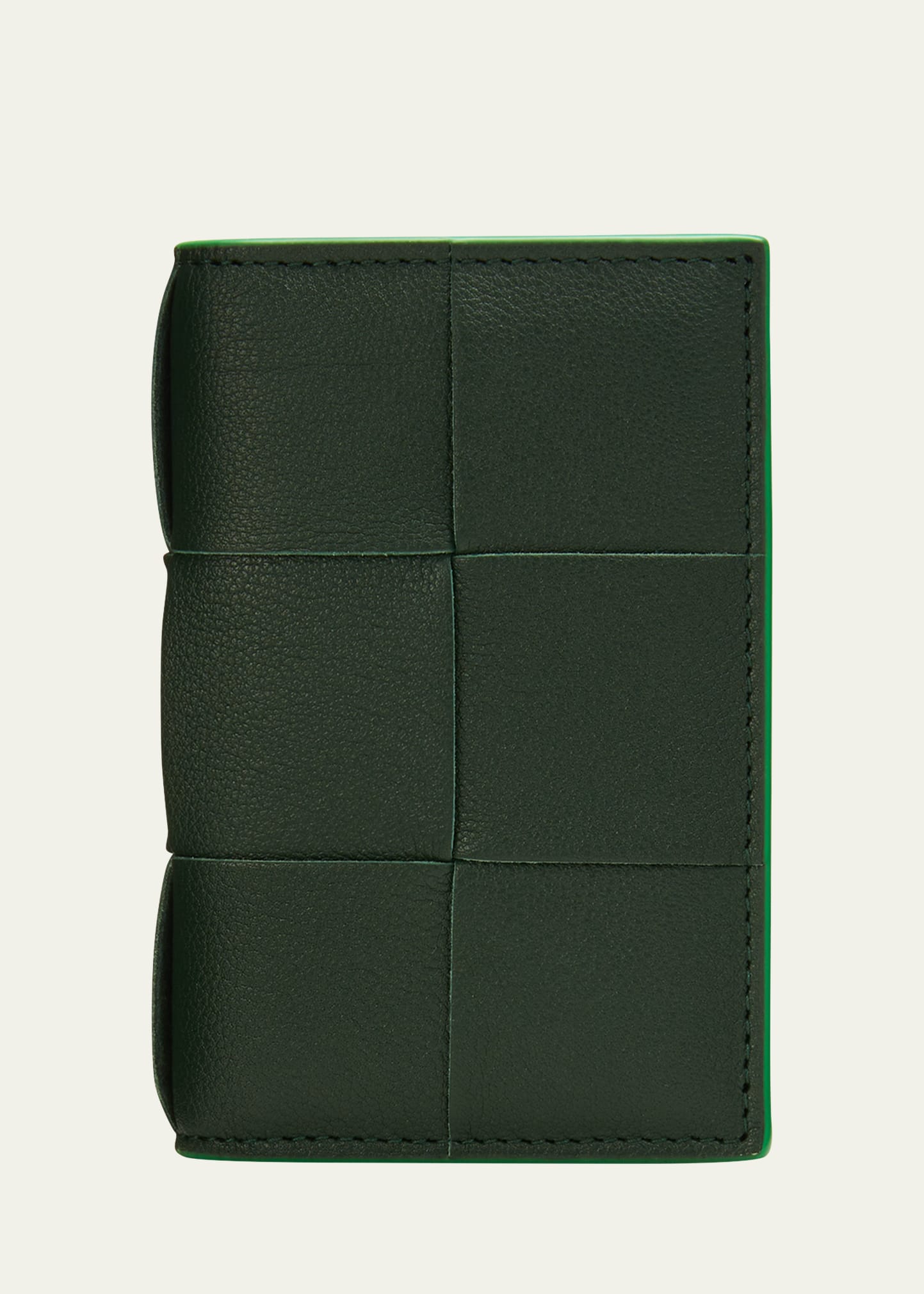 Bottega Veneta Men's Cassette Leather Flap Bifold Card Case