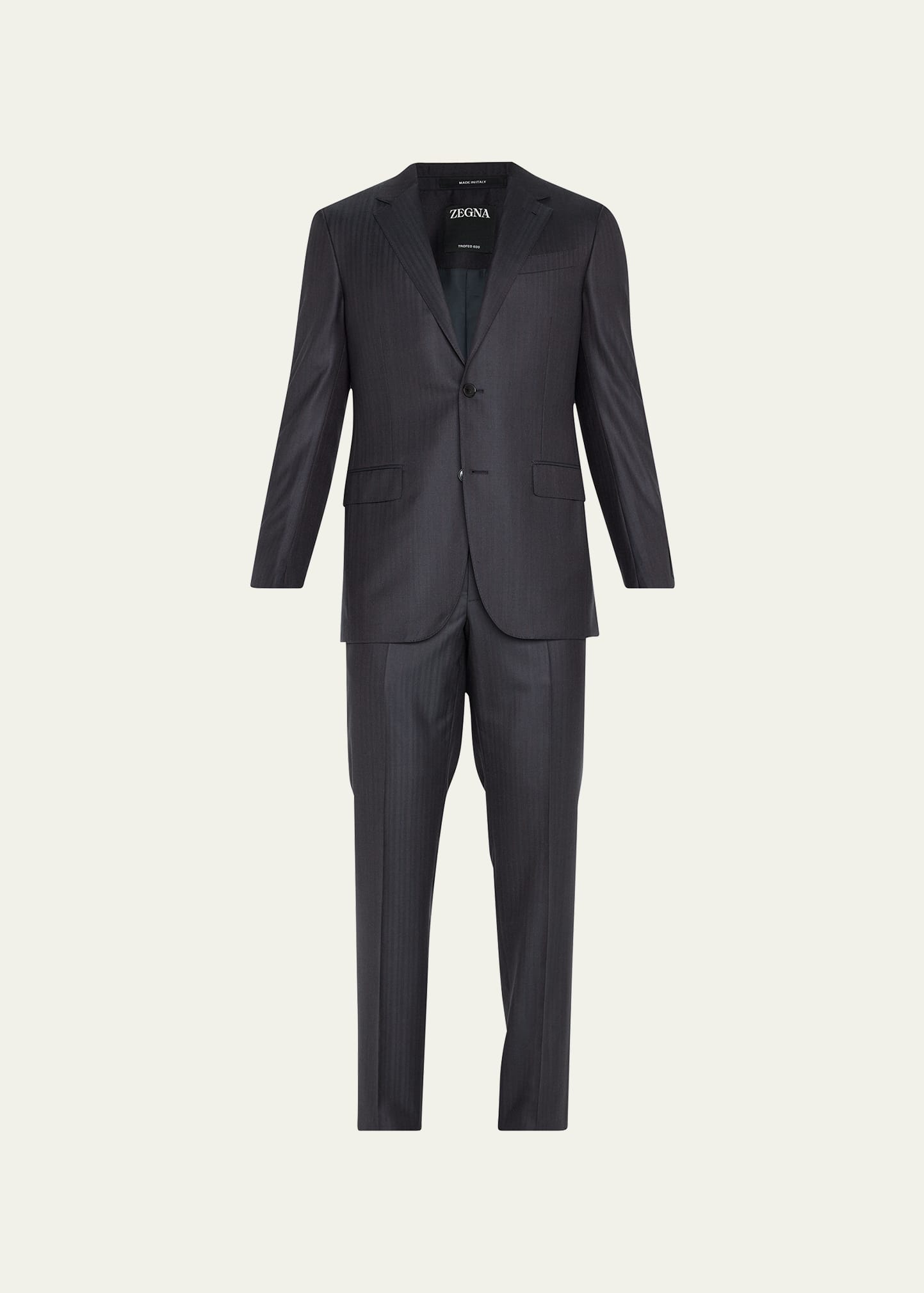 Zegna Smoking En Laine Et Soie Trofeo 600 Noir In Dk Grystrp