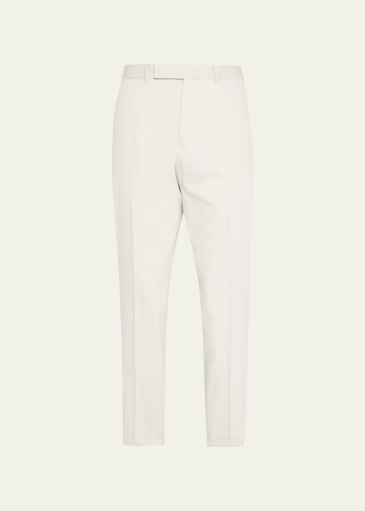 Zegna Men's Solid Stretch-twill Pants In Nat Sld