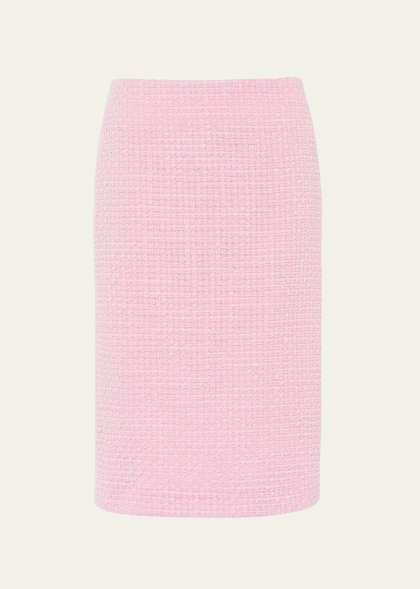 Tweed Pencil Midi Skirt