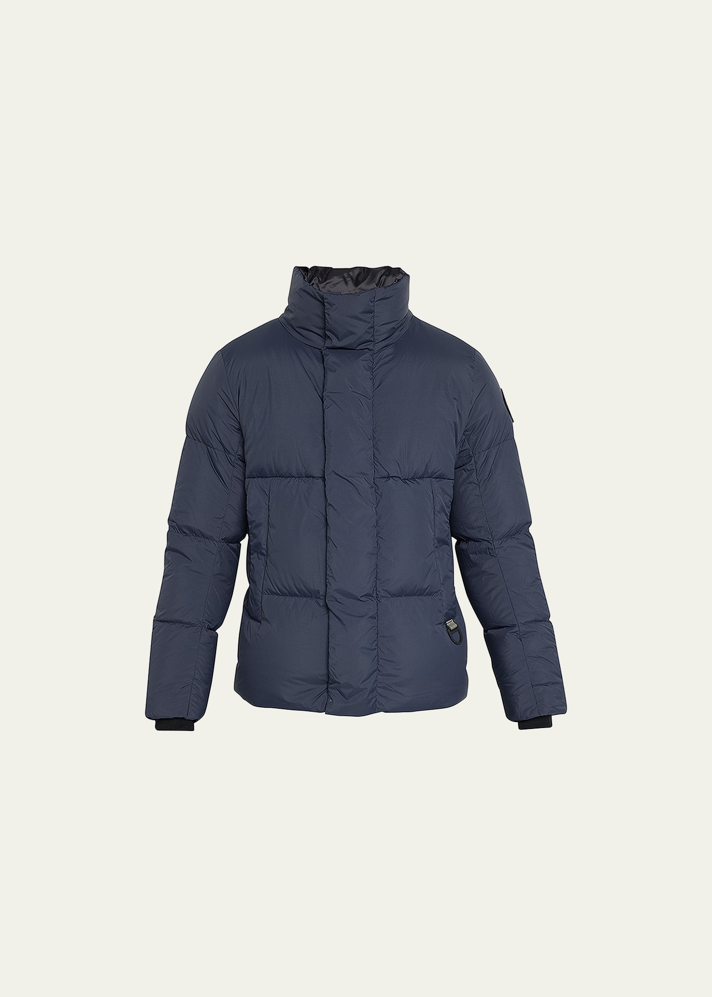 Canada Goose Everett Zip And Snap Button Fastening Down Jacket In Navy - Marine