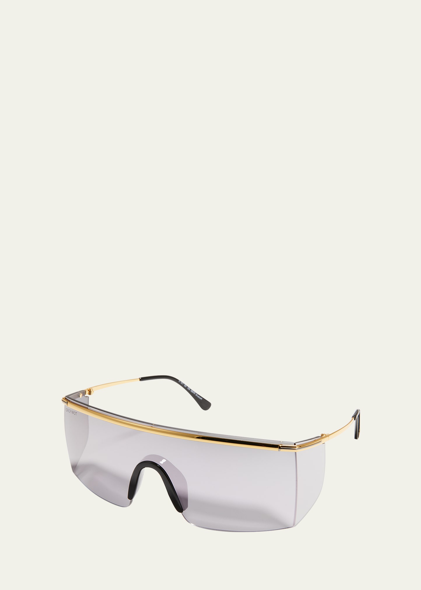 Tom Ford Unisex Pavlos Geometric Shield Sunglasses In 30c Yellow