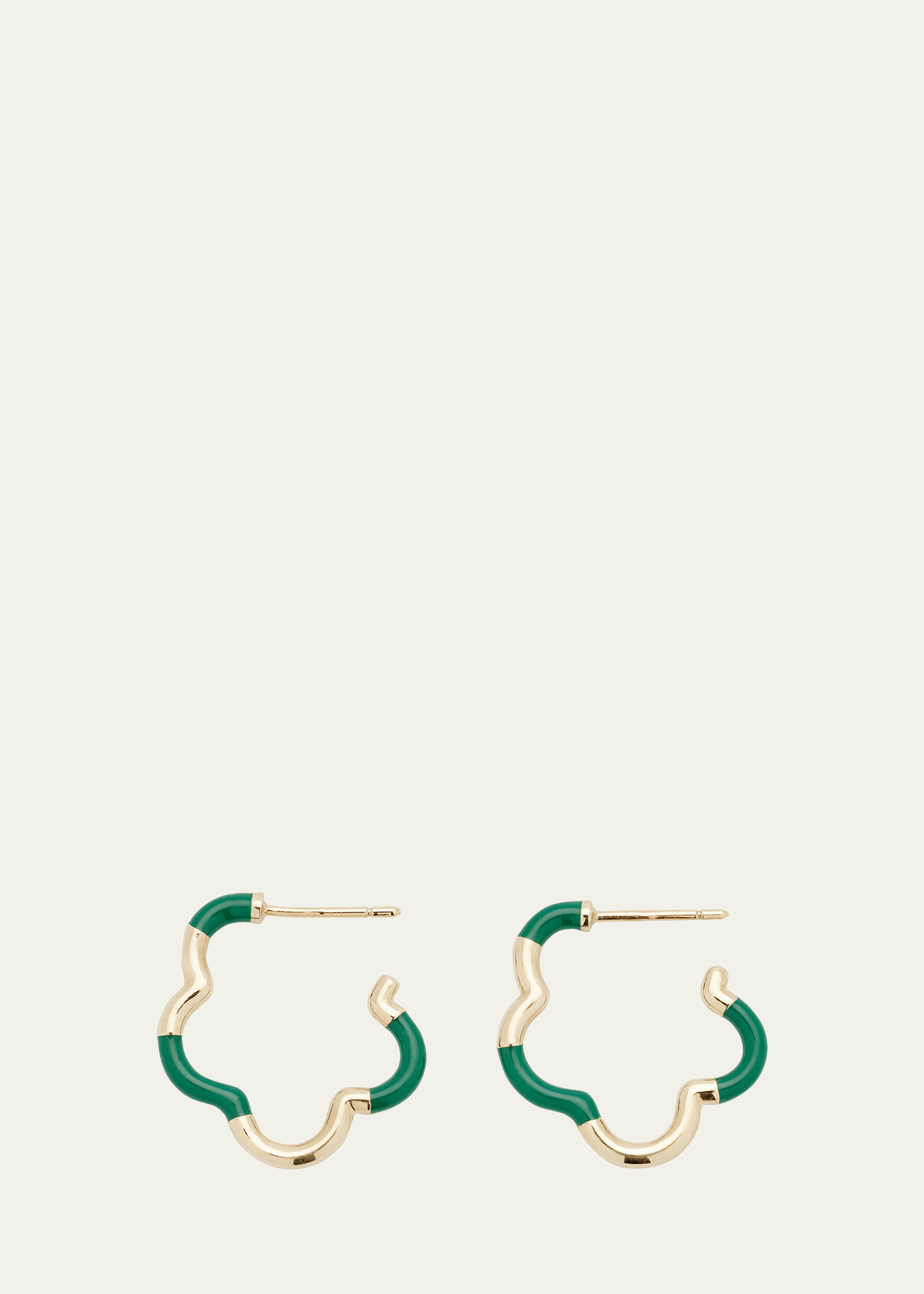 Evergreen Enamel Mini Earrings