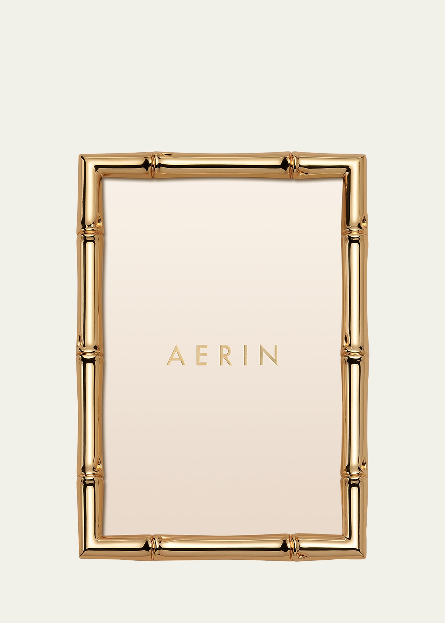 Aerin Ava Bamboo 4" X 6" Frame In Gold