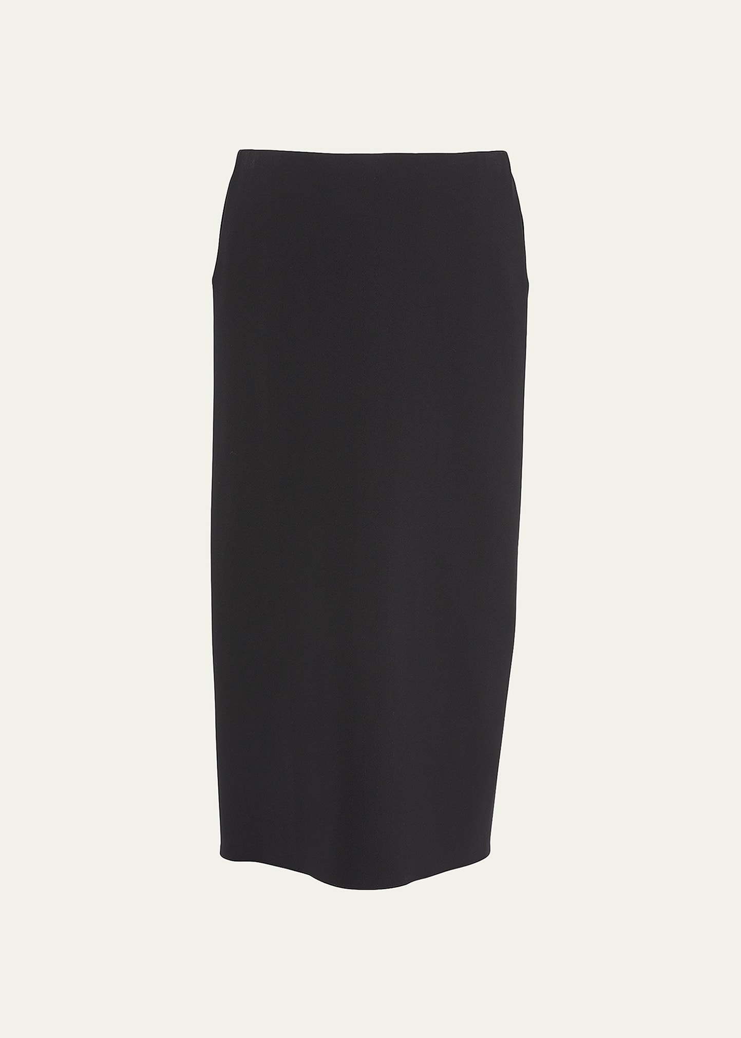 The Row Mid-length Straight Skirt In Black