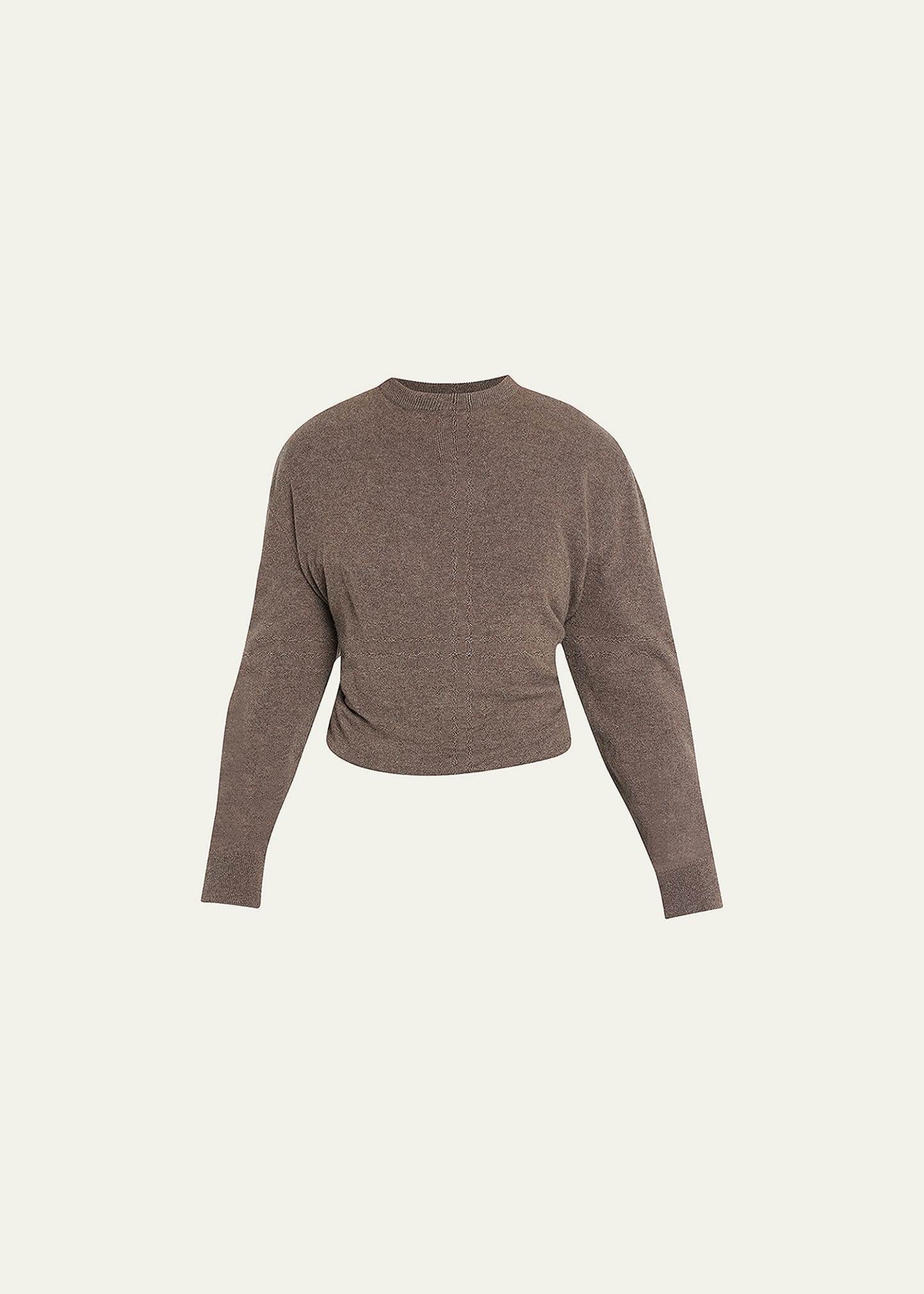 The Row Laris Cashmere Sweater In Taupe