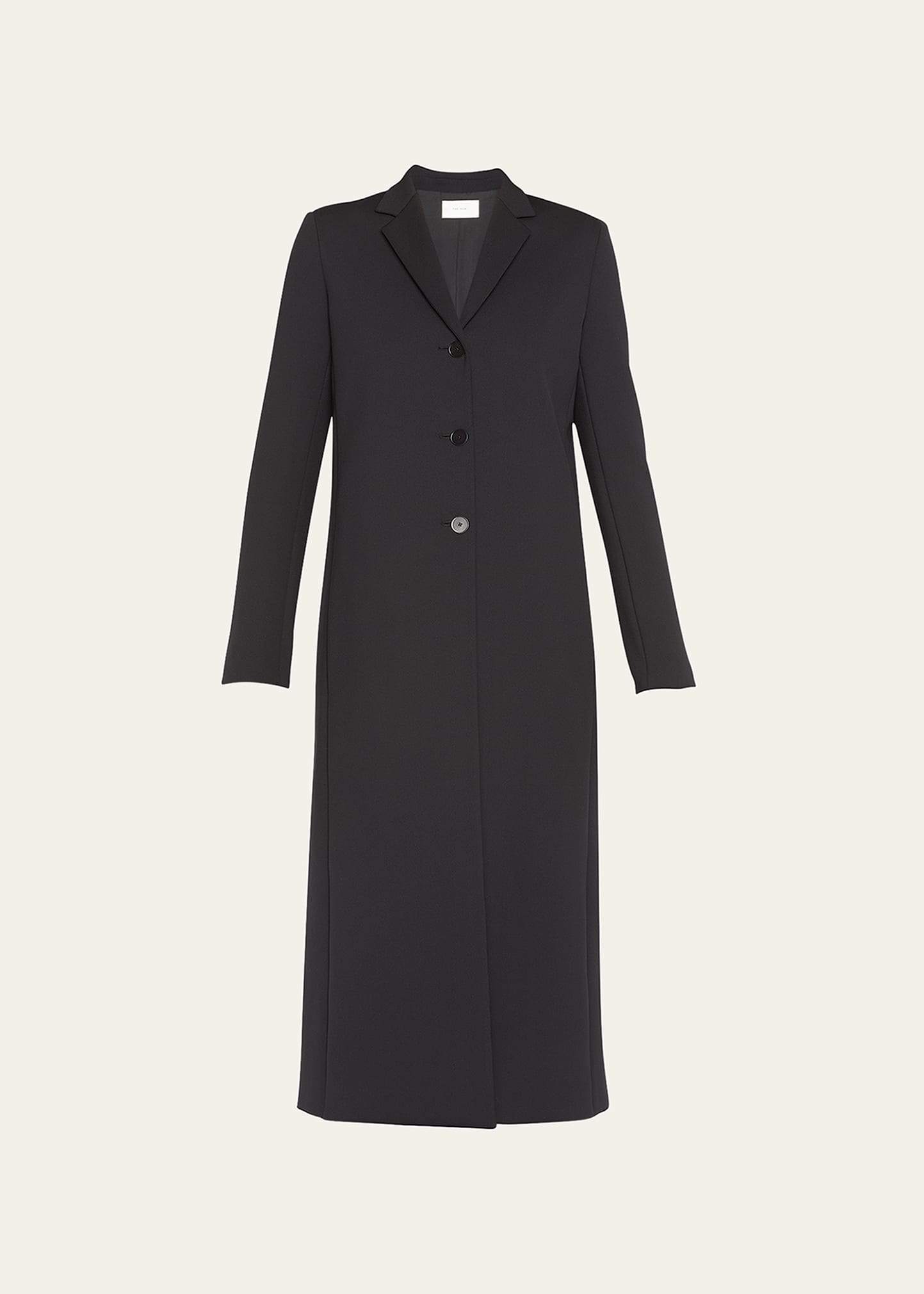 The Row Sallik Long Paneled Coat In Black