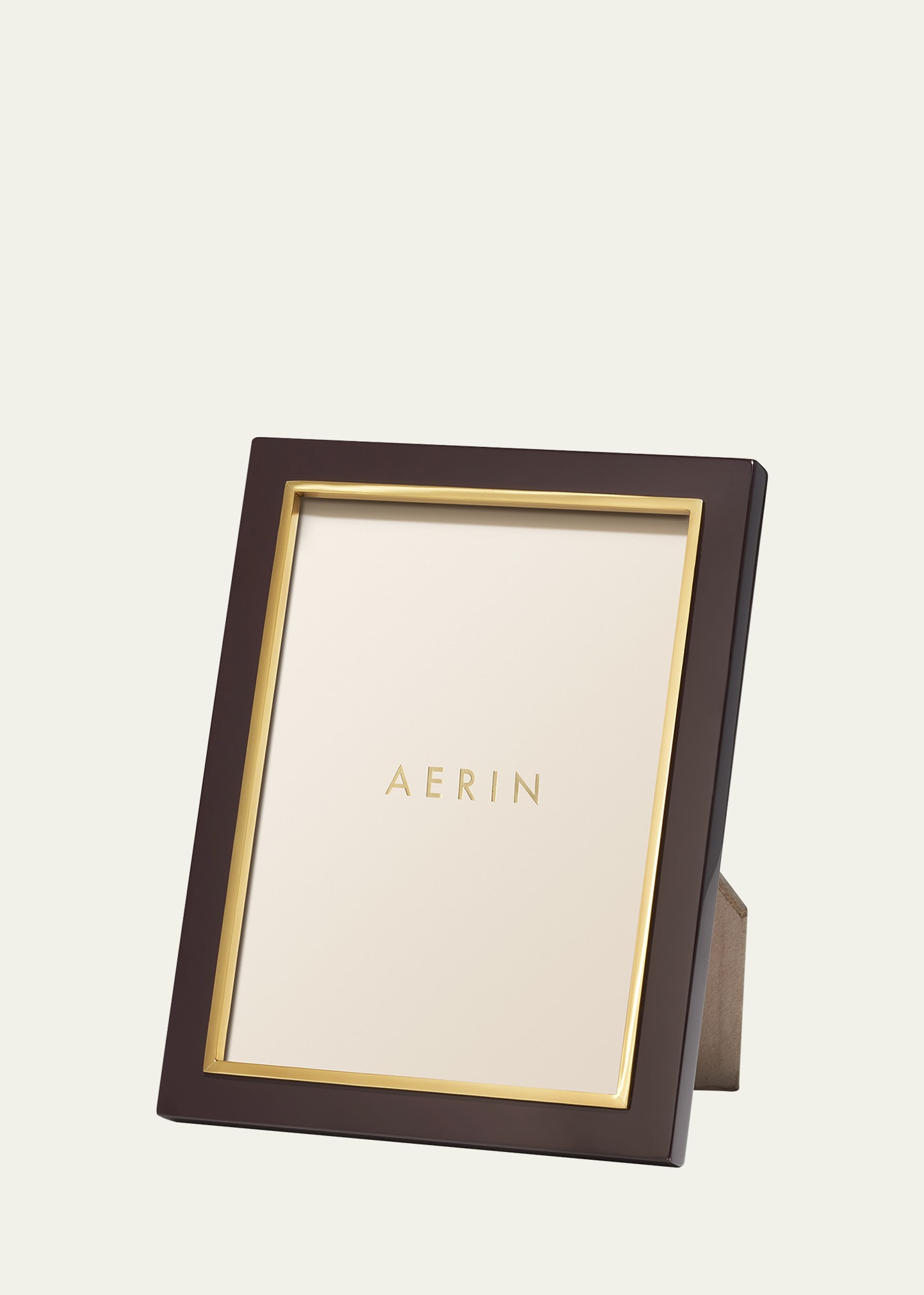 Aerin Chocolate Varda Lacquer Frame, 5x7 In Brown