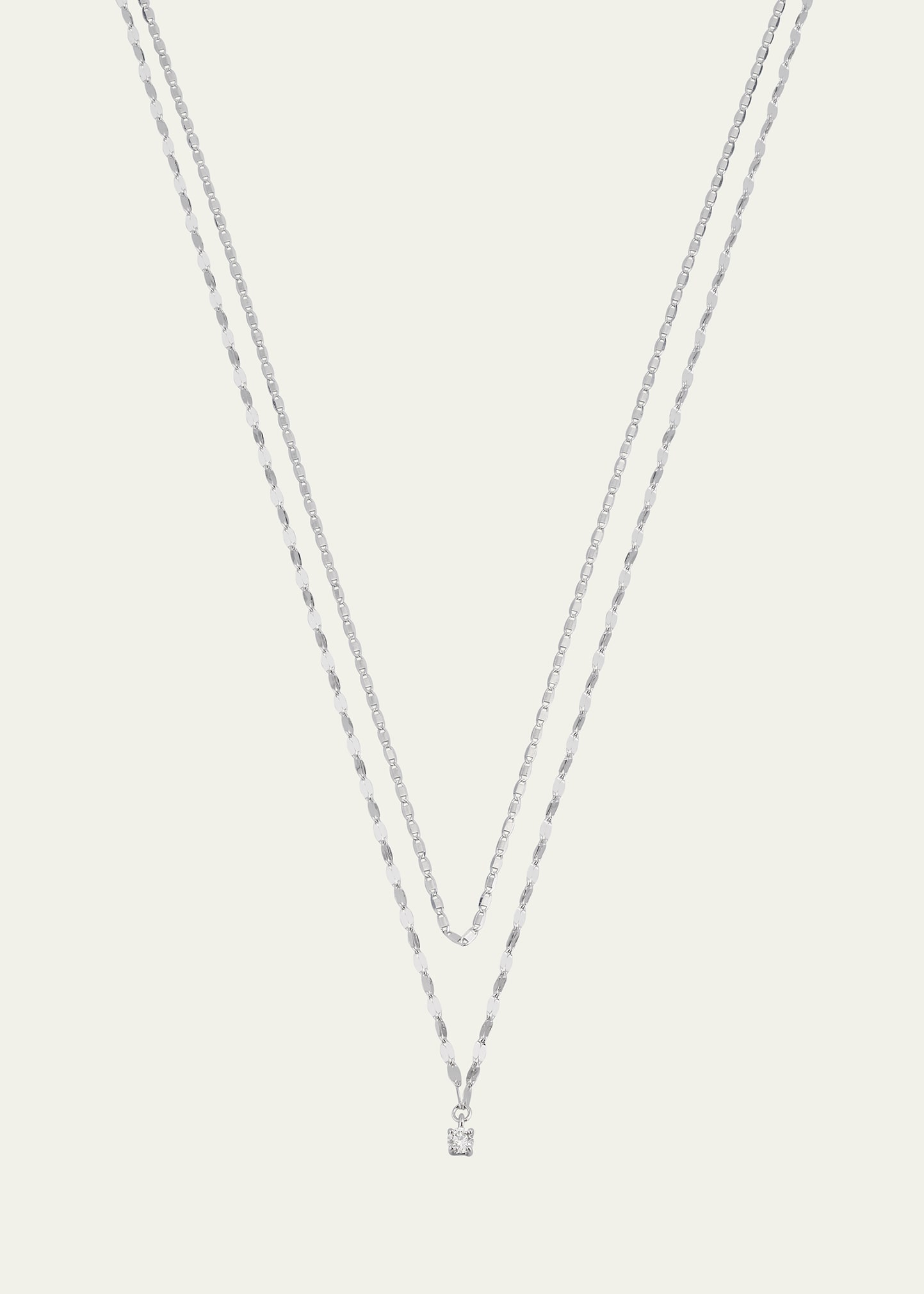 Solo Double-Strand Necklace with Diamond