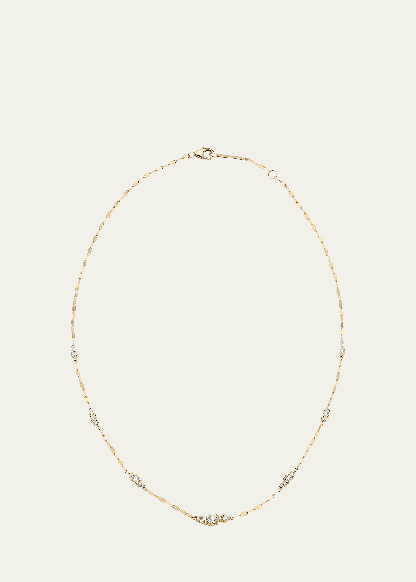 LANA SOLO CLUSTER OMBRE NECKLACE WITH DIAMONDS