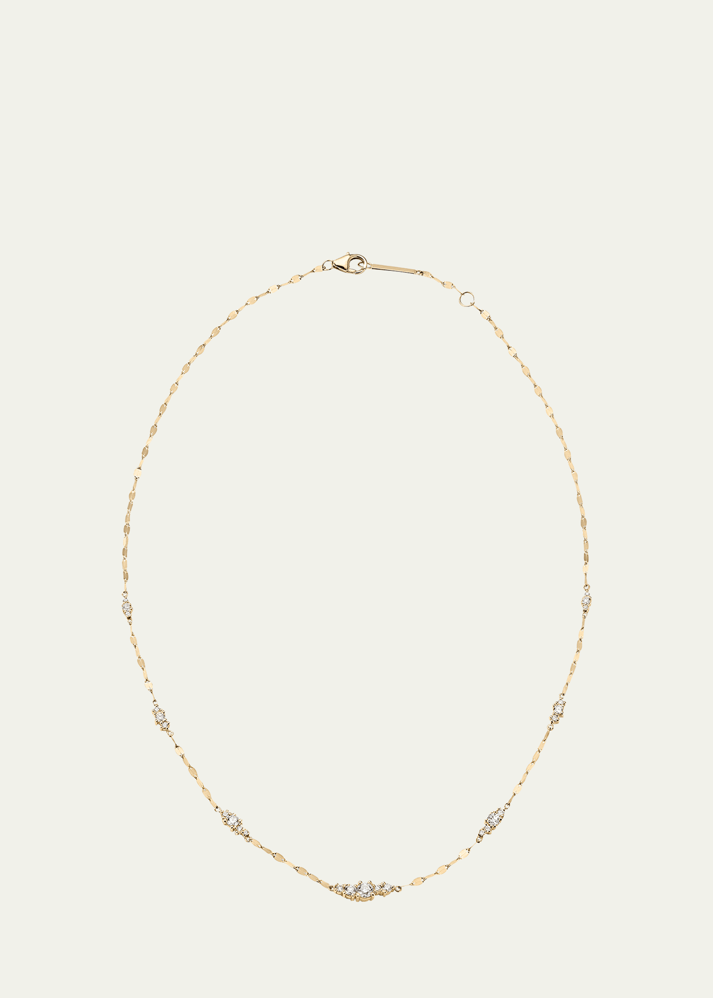 Lana Solo Cluster Ombre Necklace With Diamonds In Yg