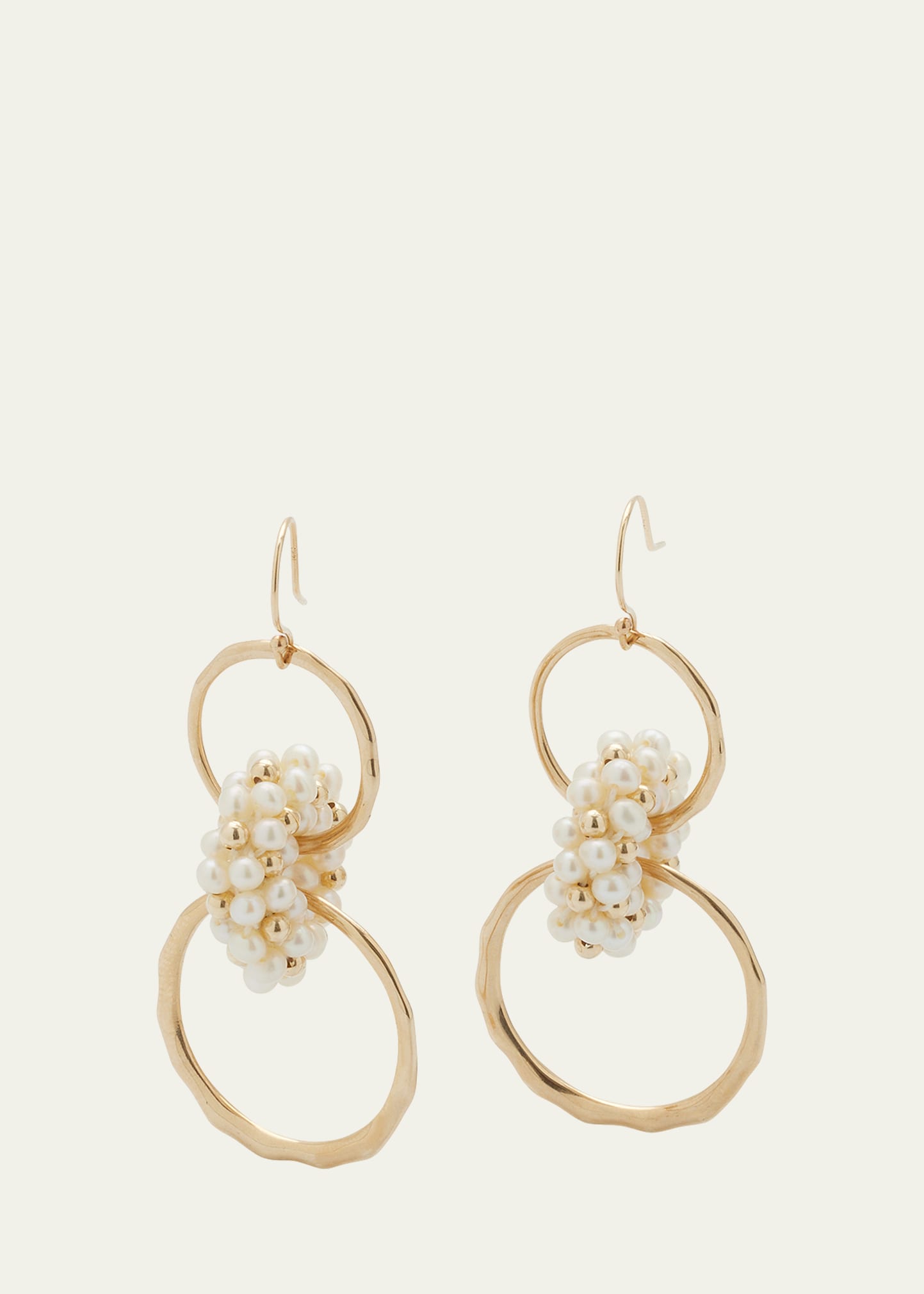 Meredith Frederick Freshwater Pearl and 14K Gold Earrings