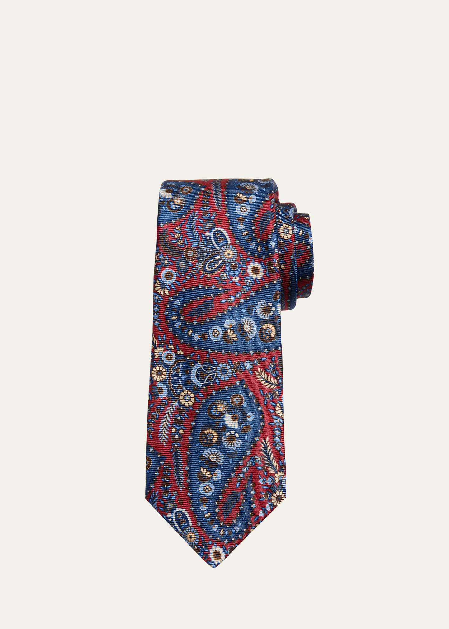 Men's Floral Paisley Silk Tie