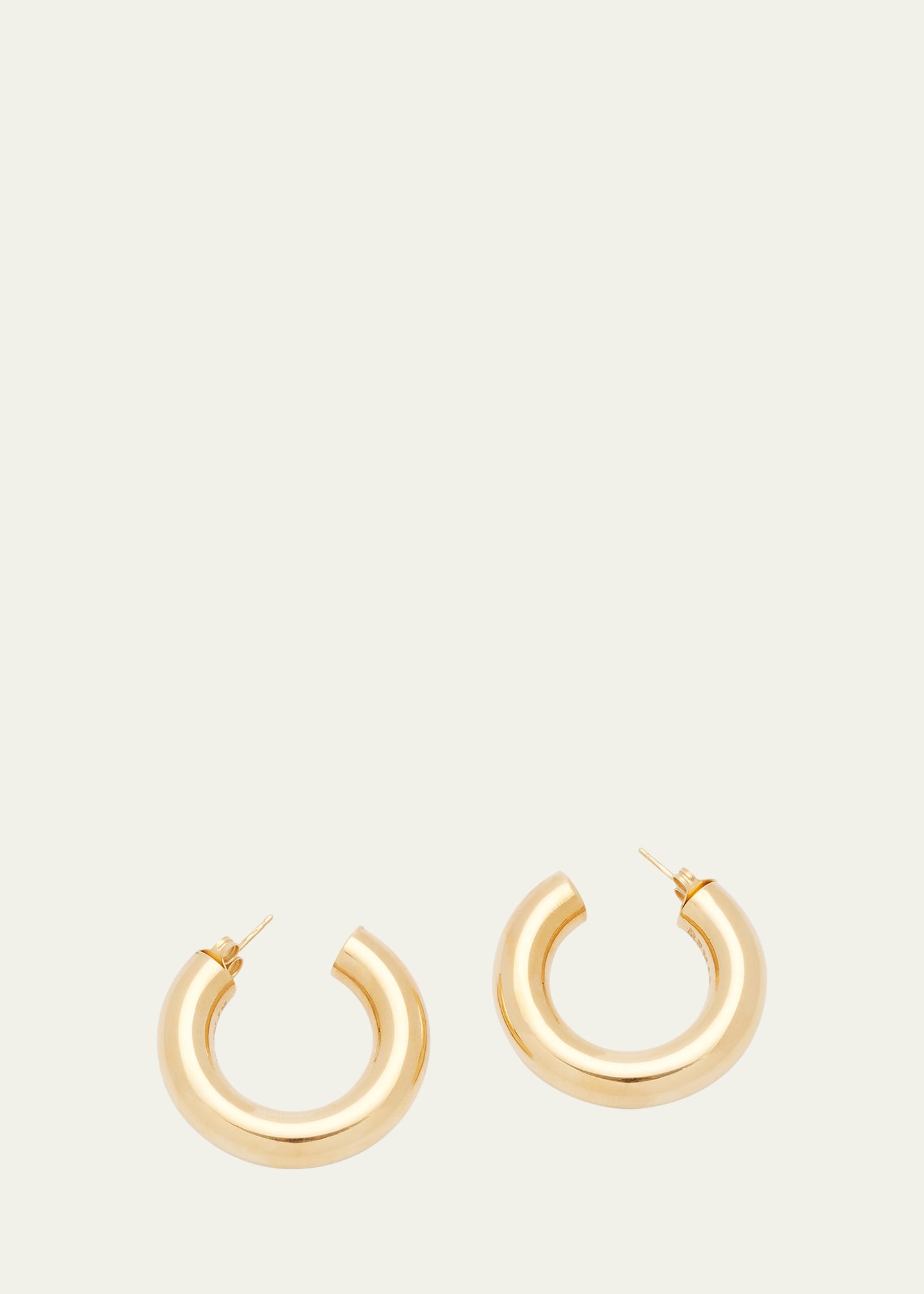 18K Gold Extra Small Barbarella Hoop Earrings
