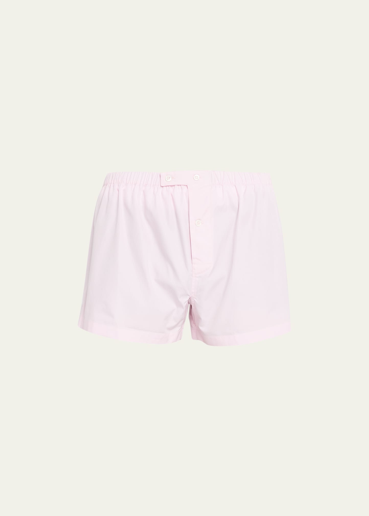 Anderson & Sheppard Men's George Cortina Organic Cotton Pajama Shorts In Lt Pink