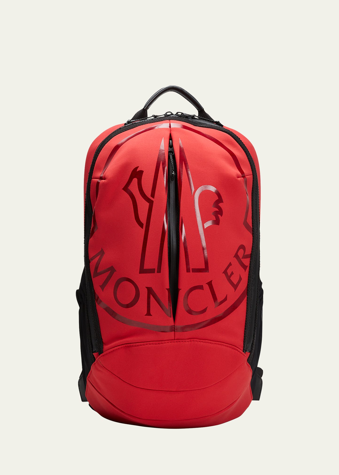 Moncler Cut Backpack In Red