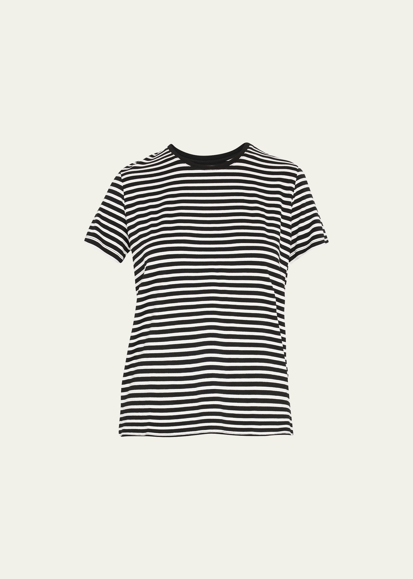 Soft Touch Striped Crewneck Tee
