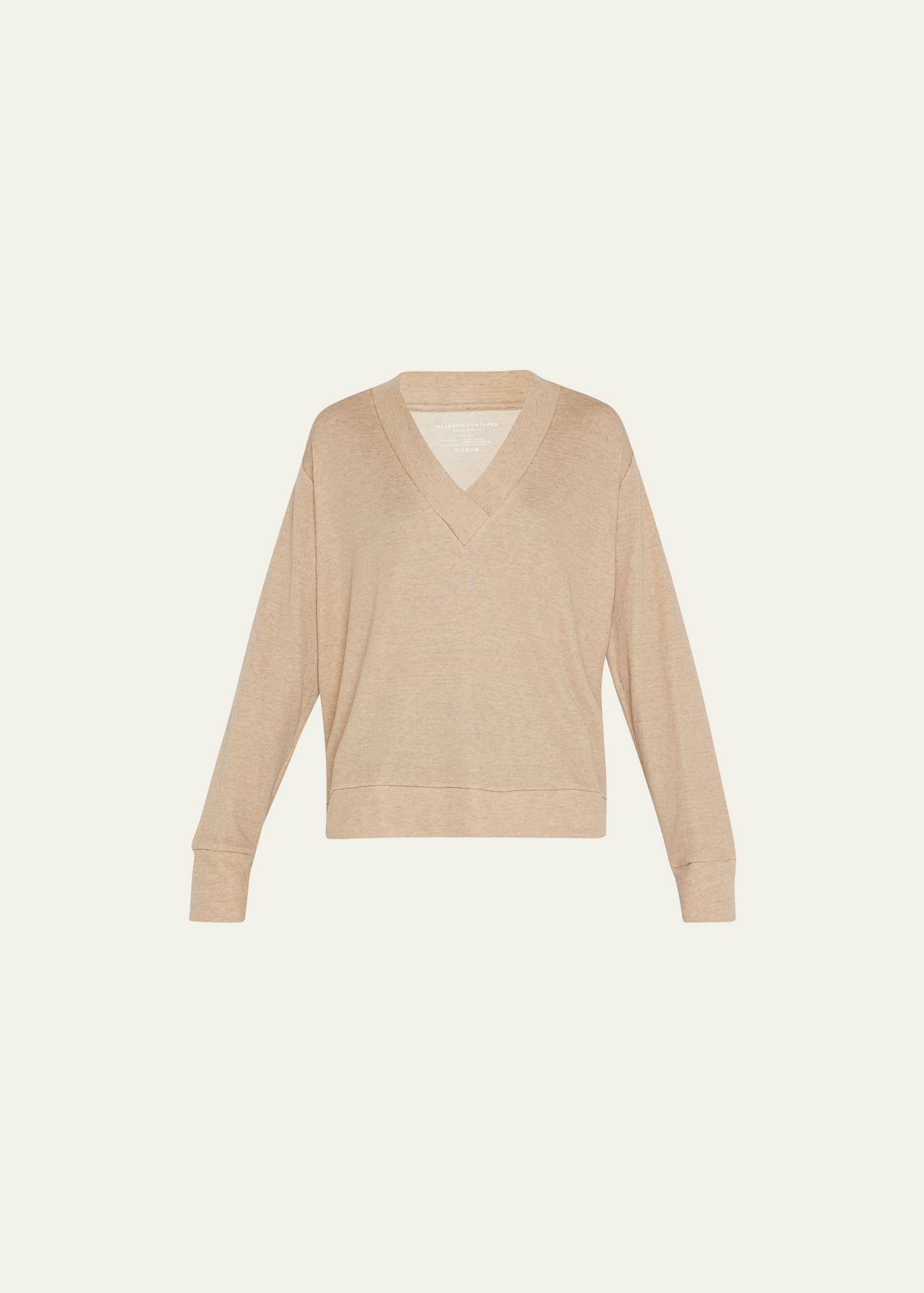 Cashmere Blend Deep-V Sweater