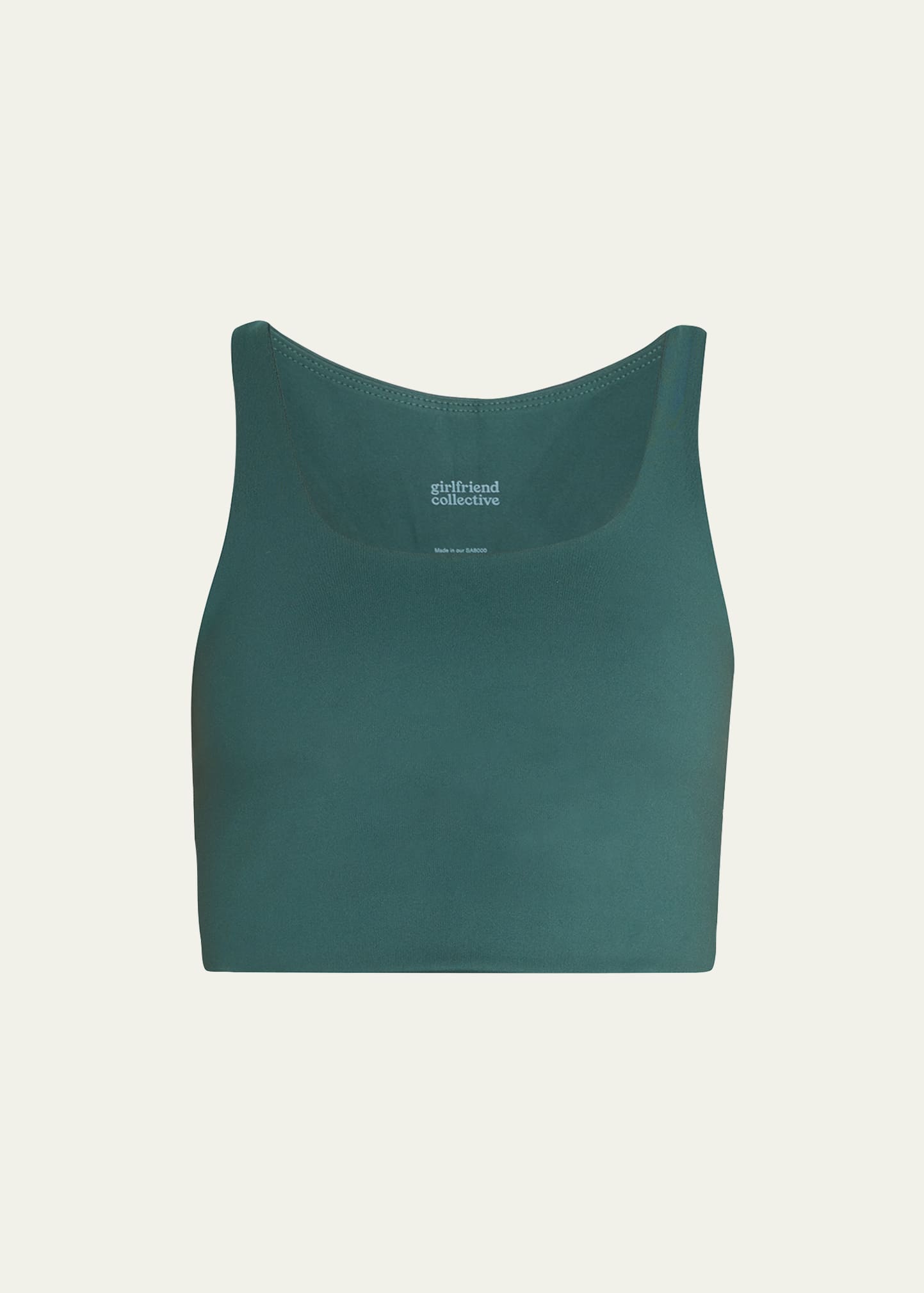 Girlfriend Collective Paloma Sports Bra In Moss