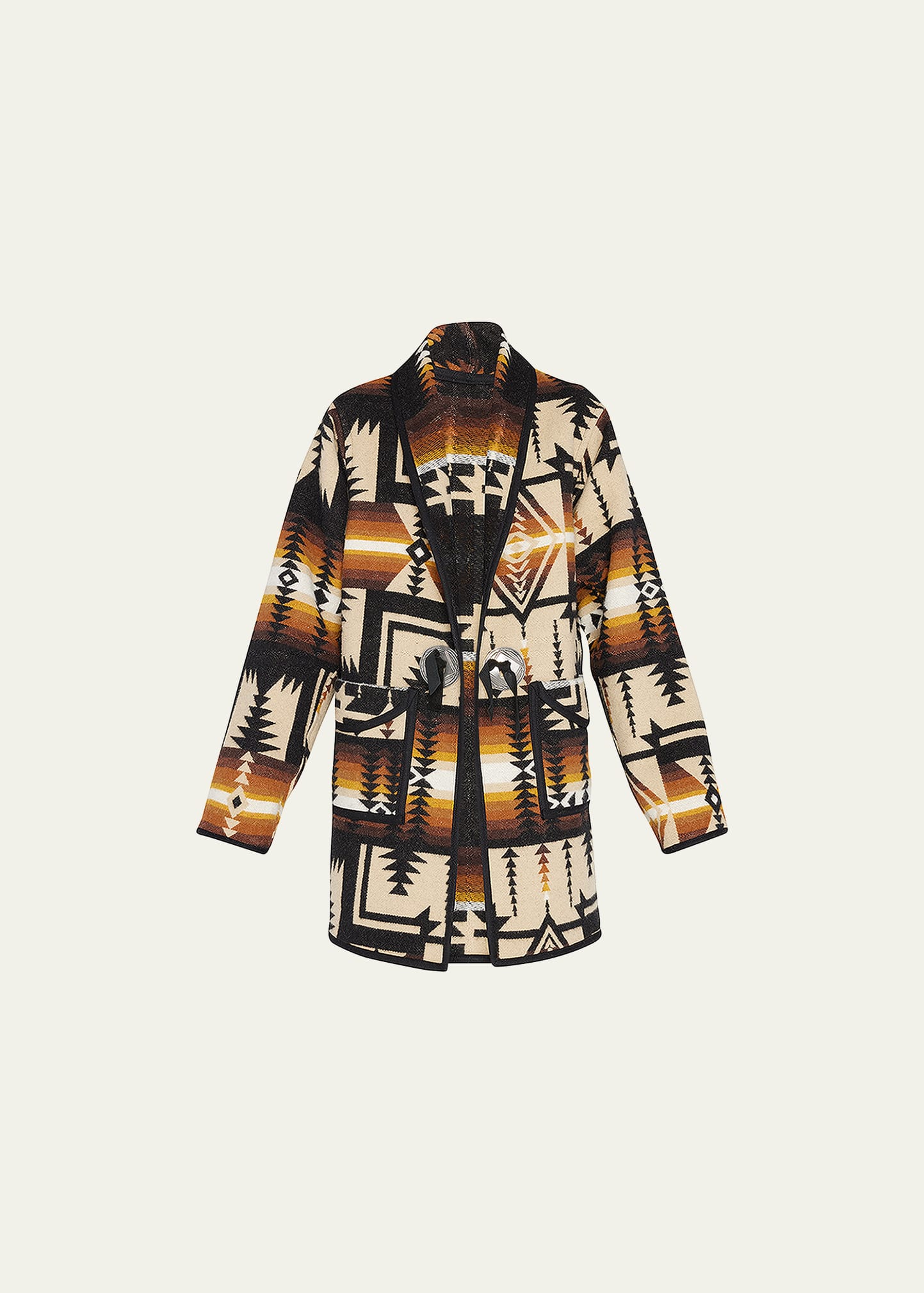 Ikat Blanket Coat