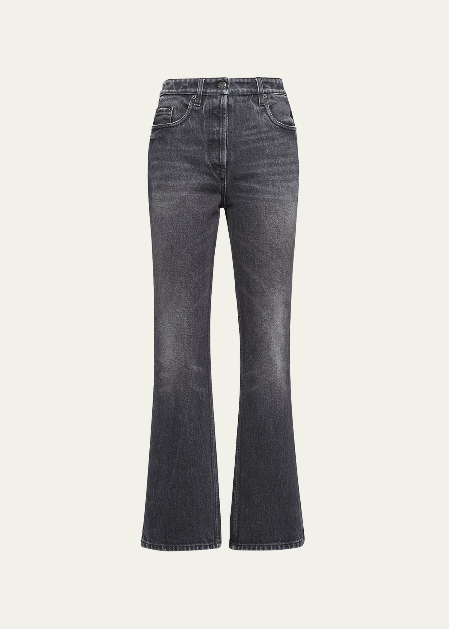 Cropped Bootcut Denim Jeans