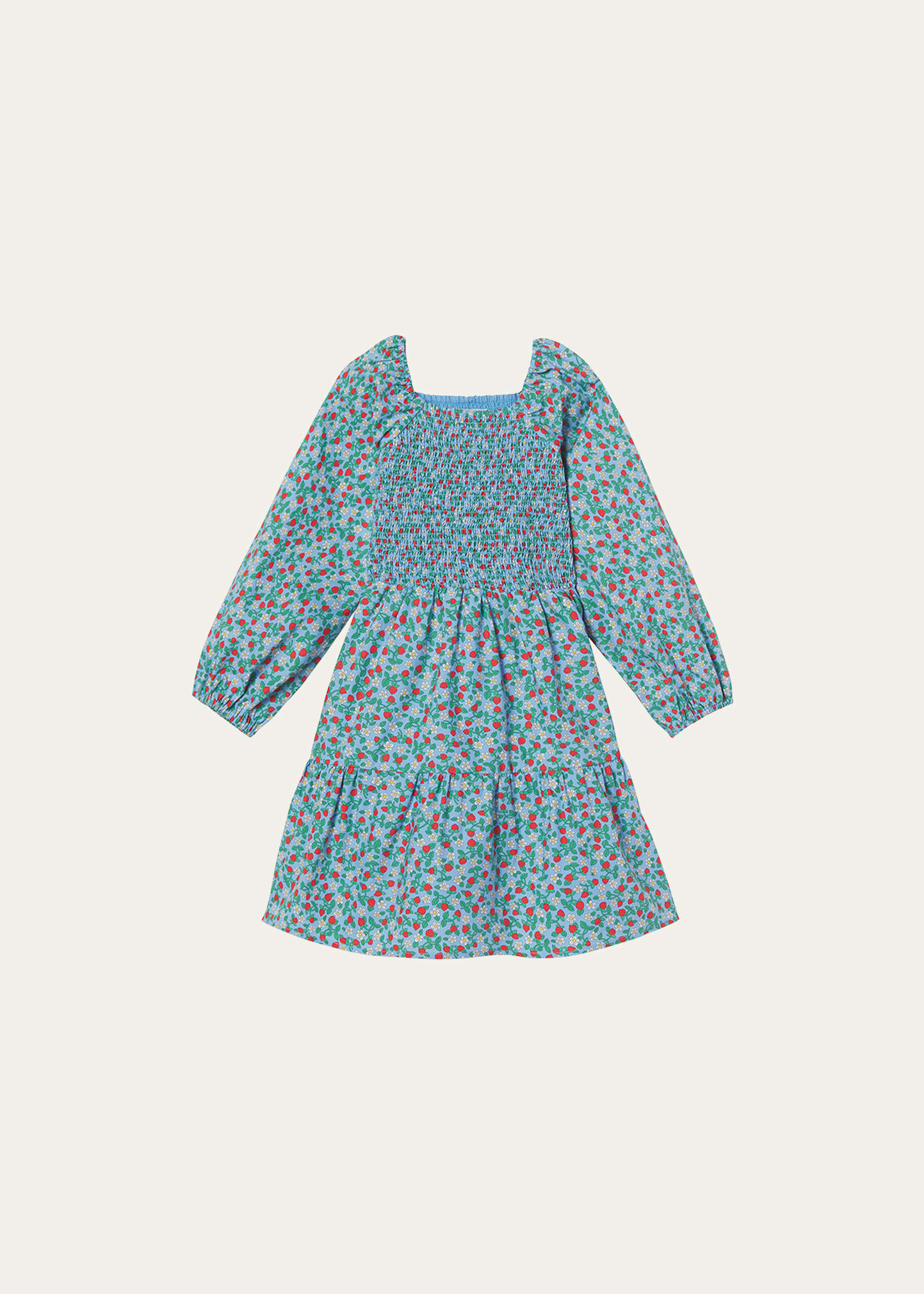 Classic Prep Childrenswear Girl's Hattie Tiered Strawberry-Print Dress, Size 2-14
