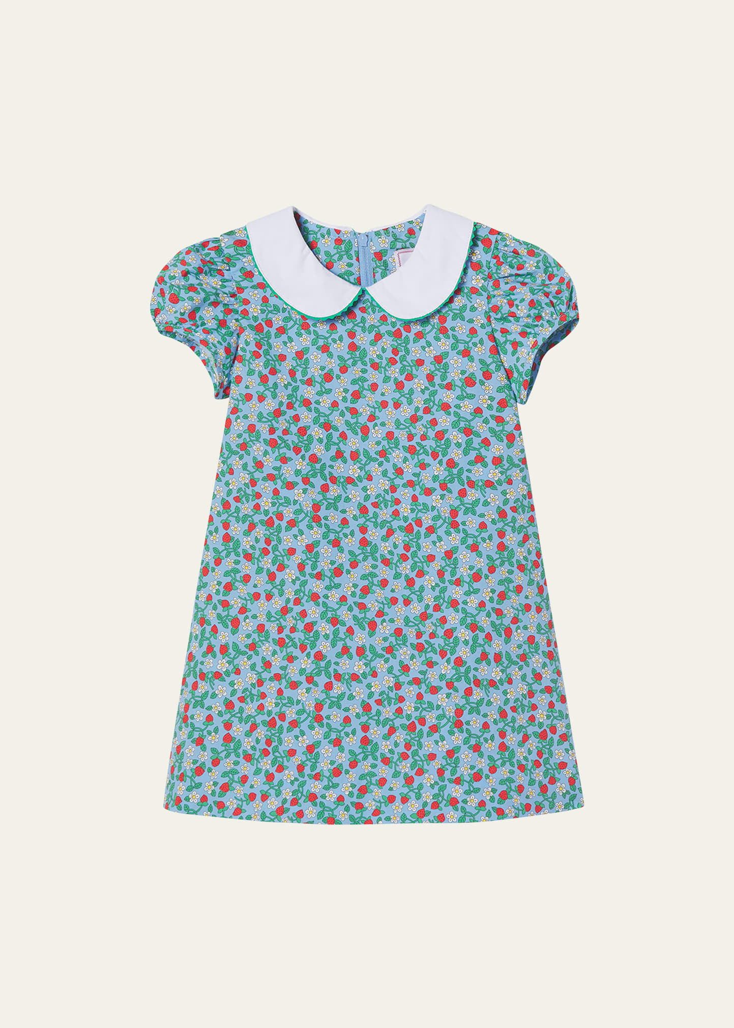 Classic Prep Childrenswear Girl's Paige Strawberry-Print Dress, Size 6M-7