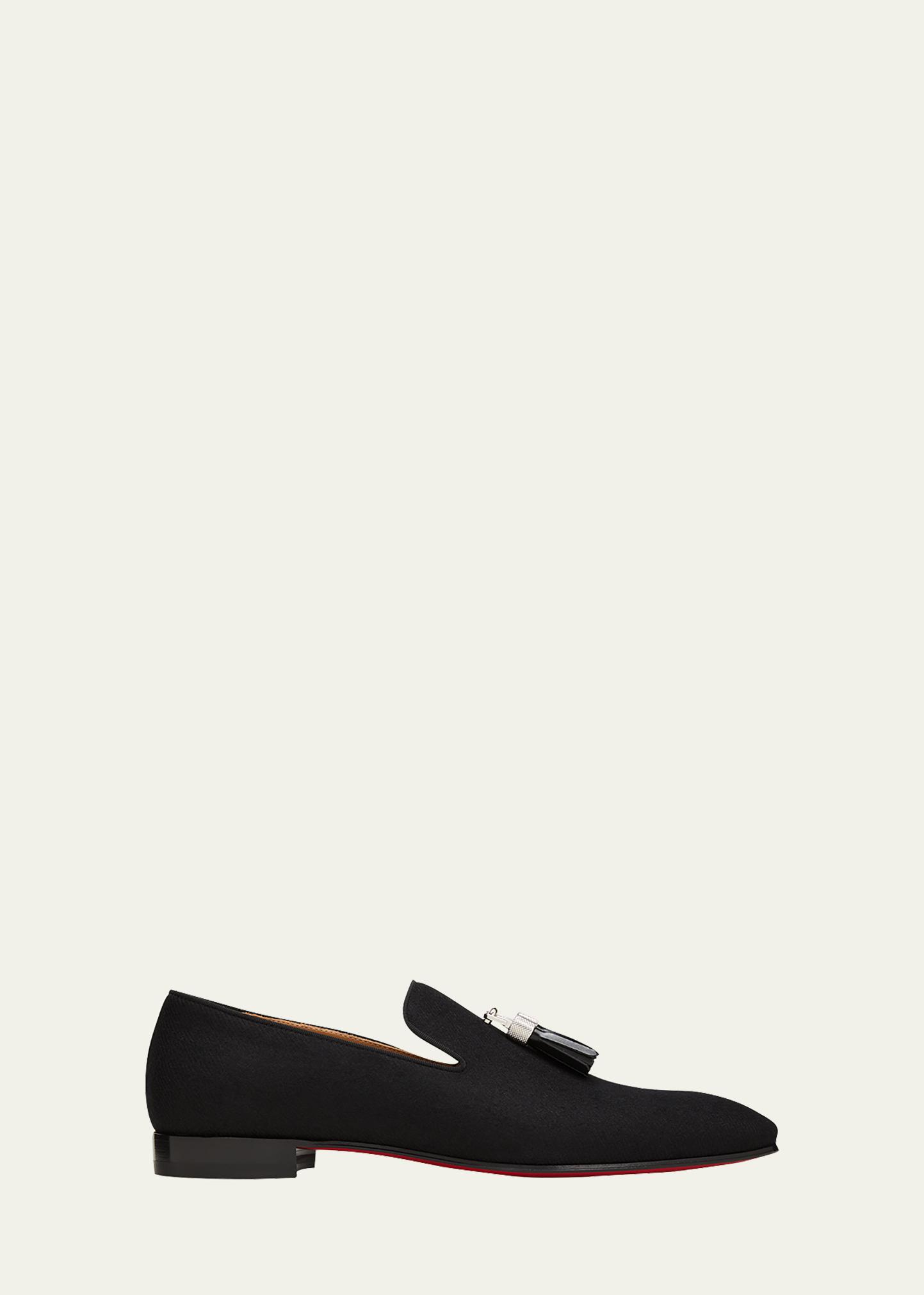 Christian Louboutin Black Suede Tassel Loafers $1,250 CHRISTIAN LOUBOUTIN - * Colonnaki* Glitter Spiked  main image 4