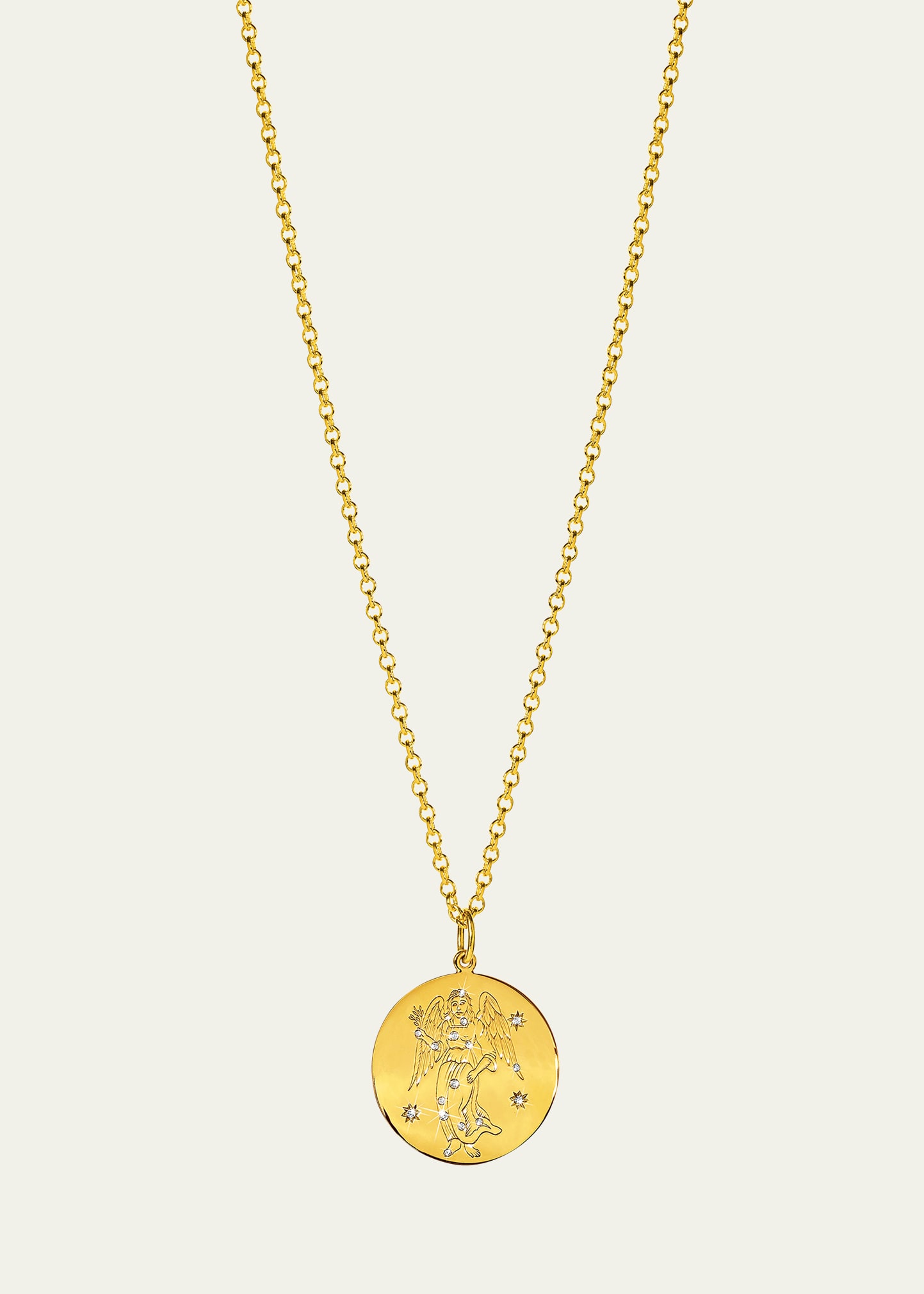 Zodiac Pendant Necklace, Virgo