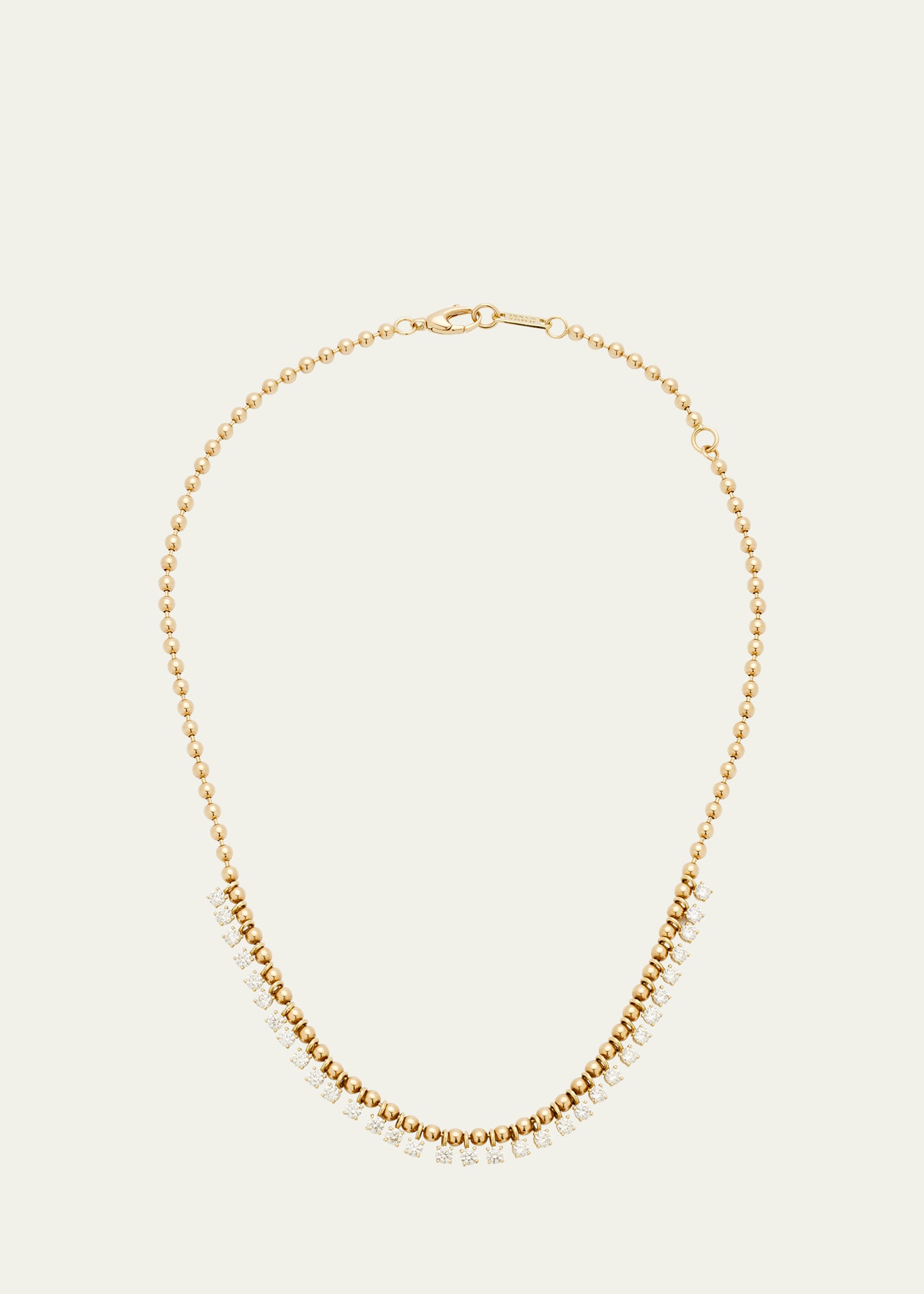 Jemma Wynne 18k Yellow Gold Diamond Fringe Necklace