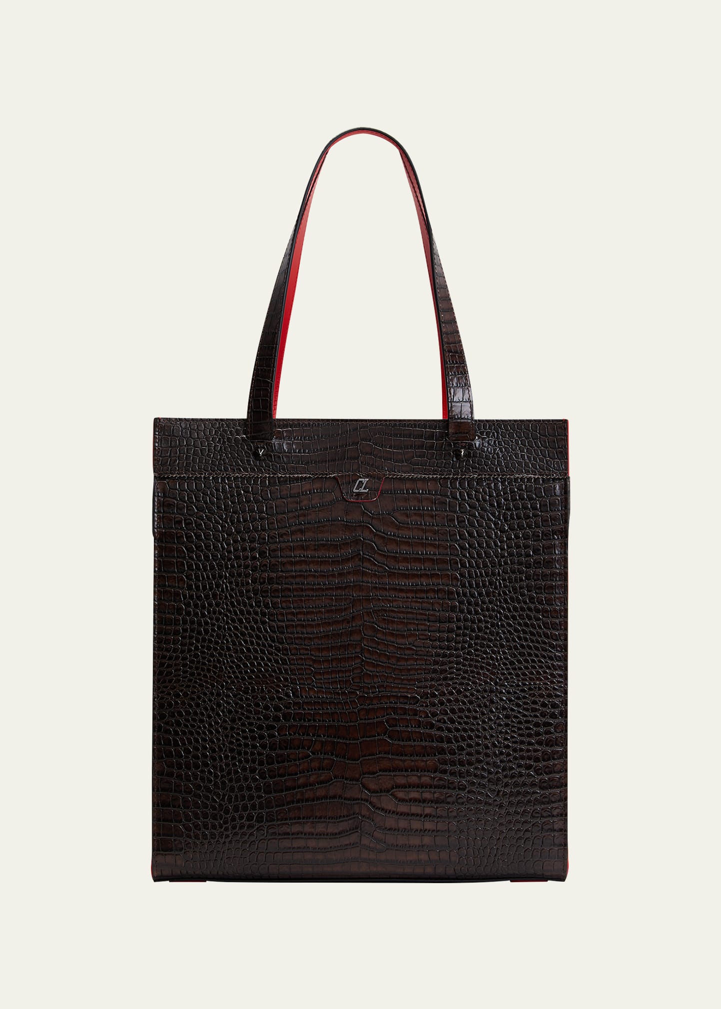 Men's Ruistote Croc-Effect Leather Tote Bag