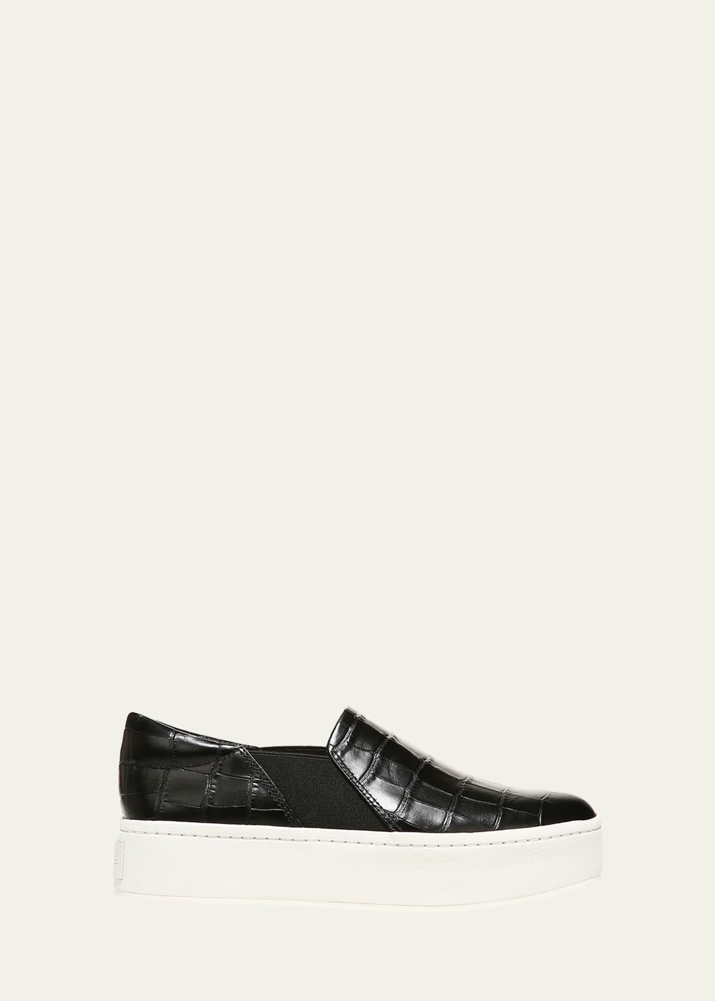 Vince Warren Platform Slip-on Sneakers In Black