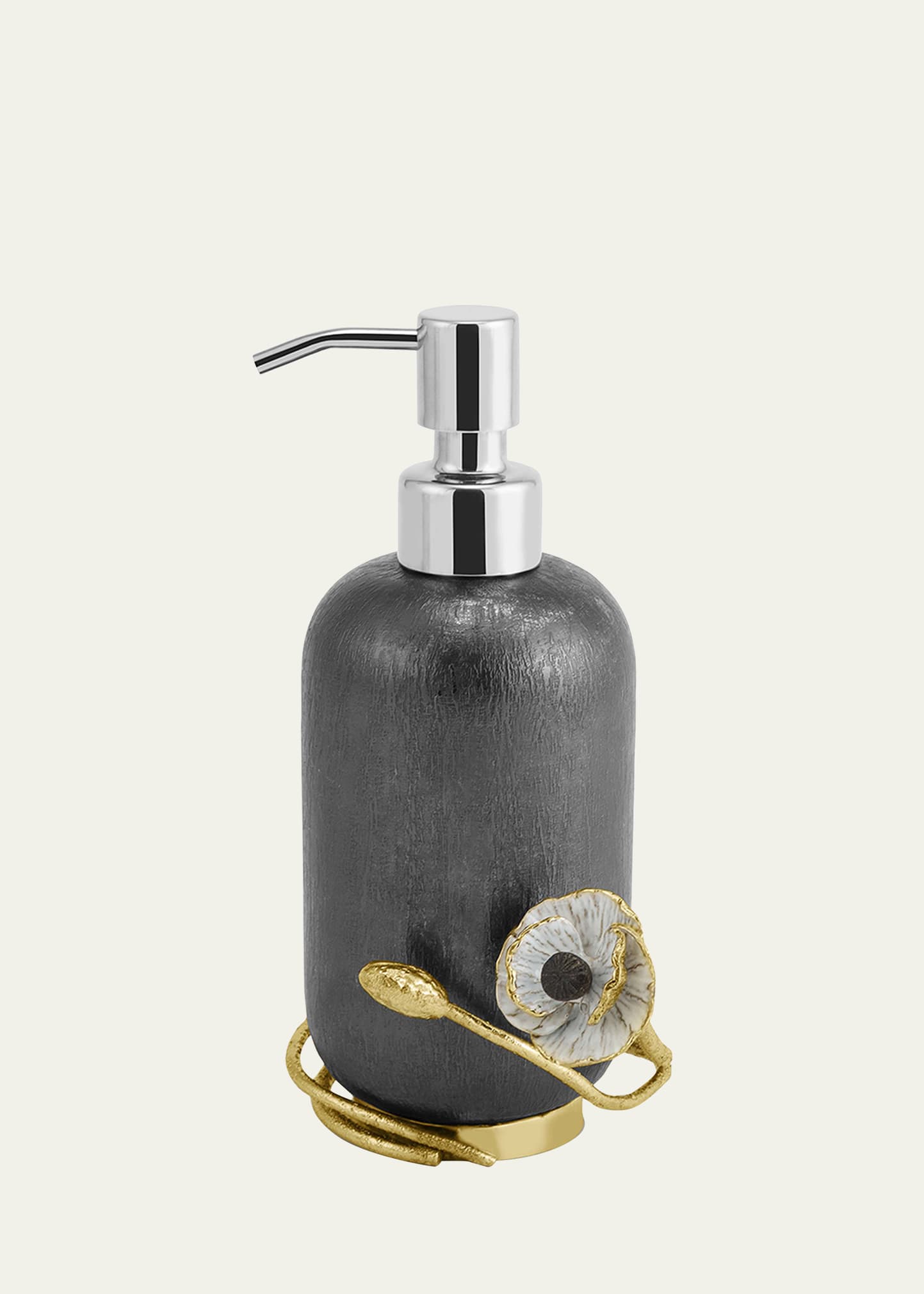 Michael Aram Anemone Soap Dispenser In Black