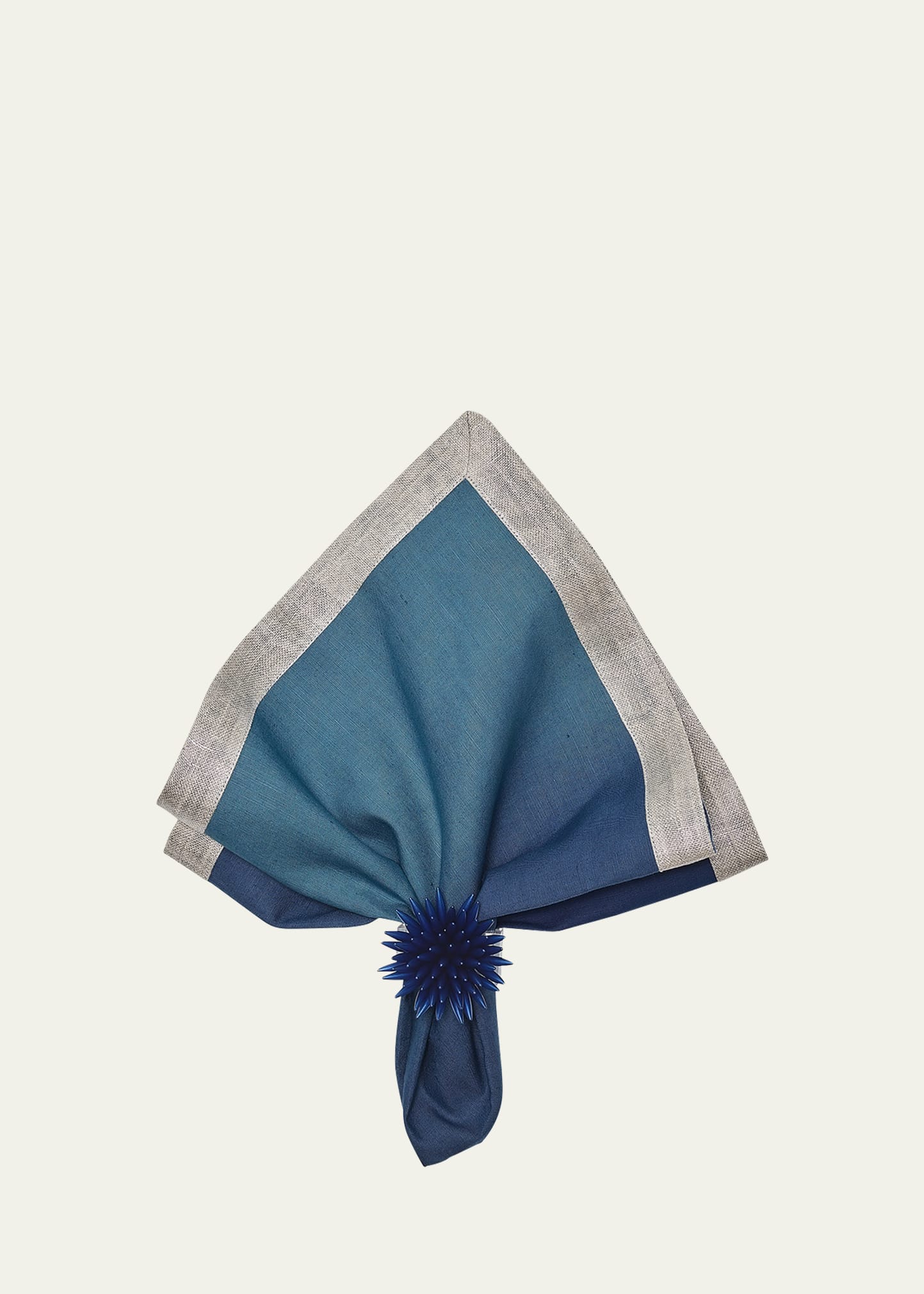 Dip-Dyed Linen Napkin - Blue