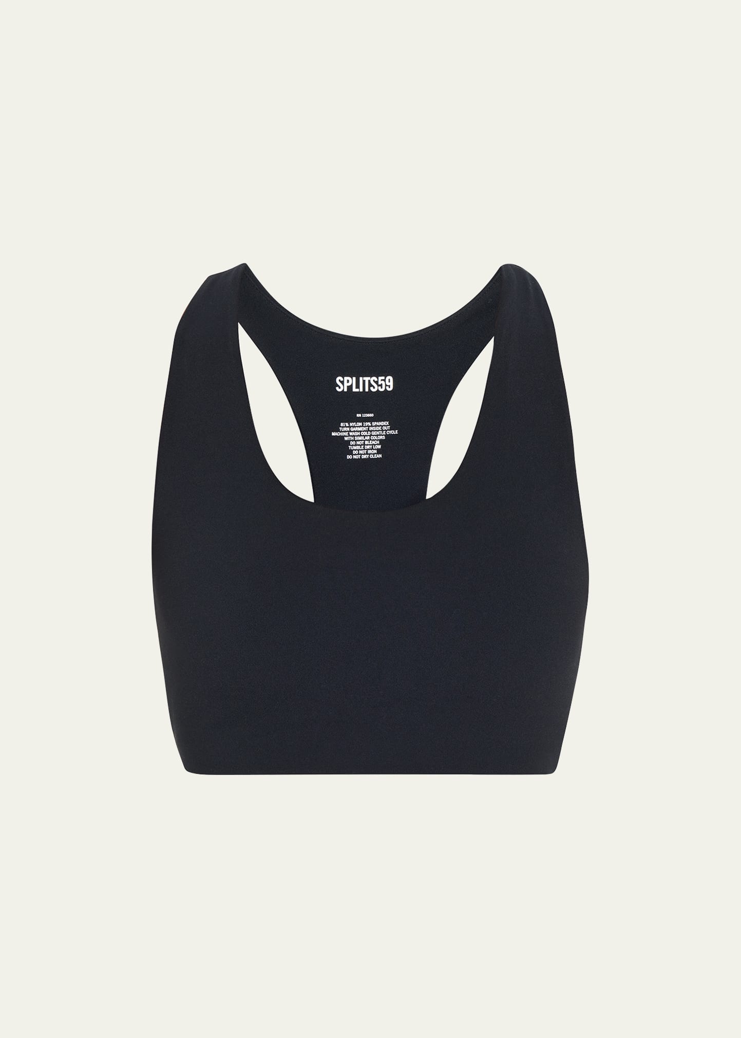 Splits59 ‘sara' Airweight Racerback Sports Bra In Latte