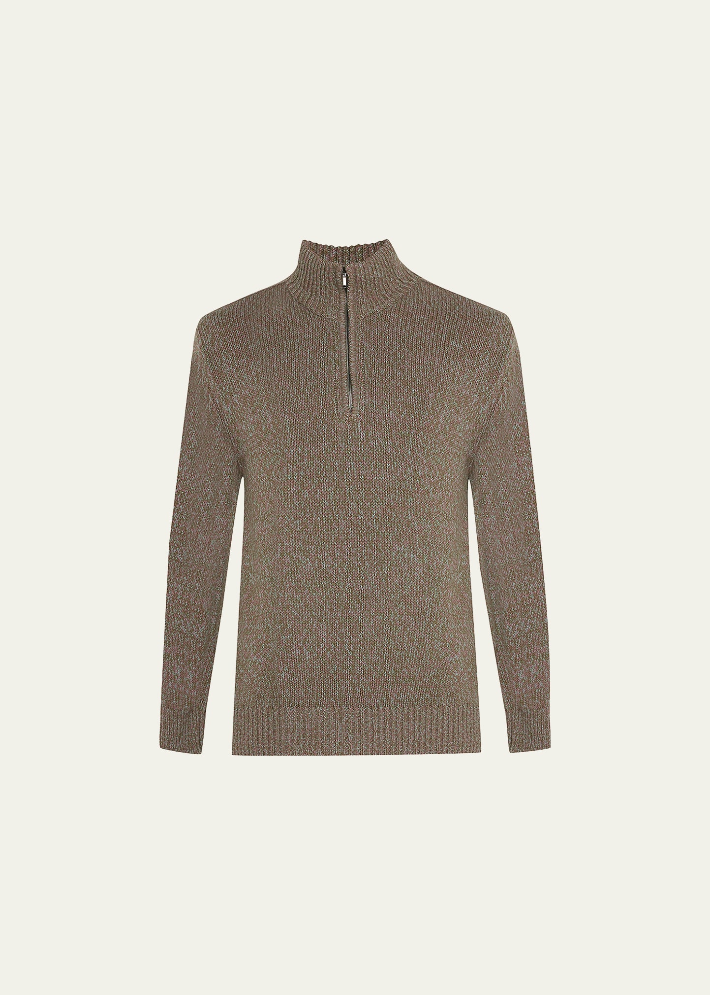 Men's Mezzocollo Quarter-Zip Cashmere Sweater