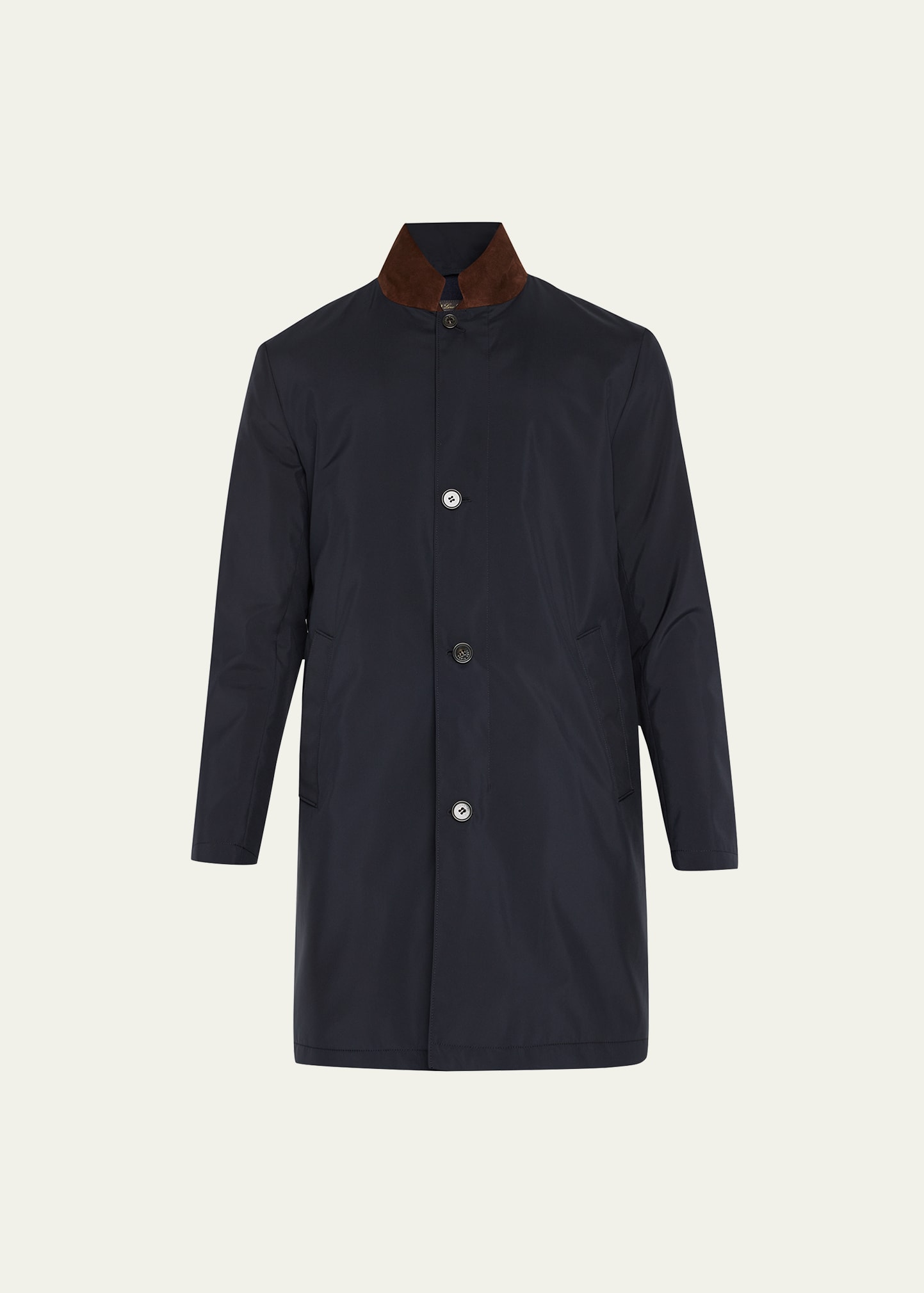 Loro Piana Men's Sebring Windmate Jacket In W538 Blue Navy